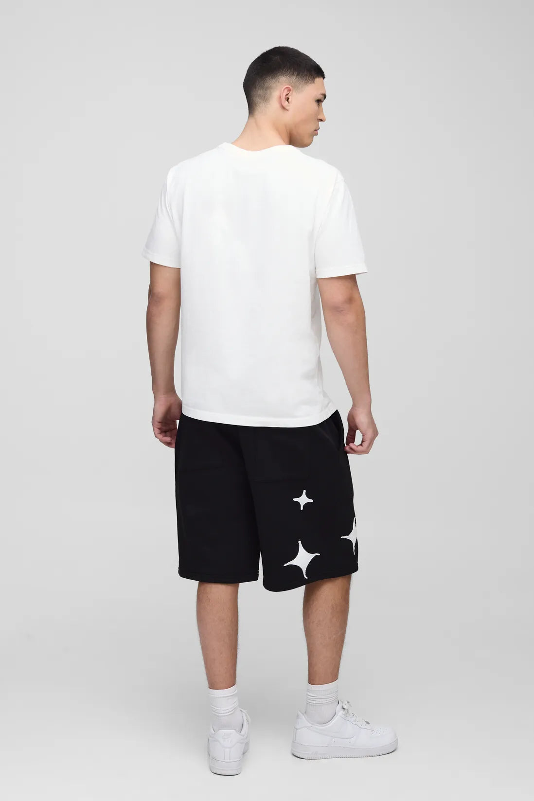 Oversized Official Applique Jersey Shorts