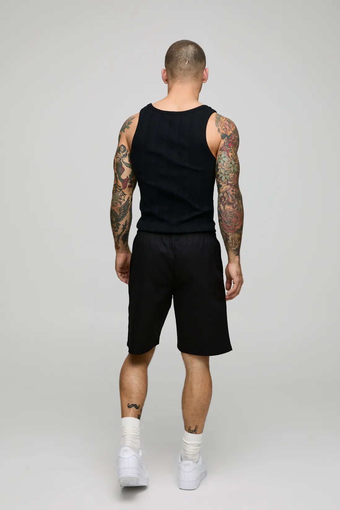 Elasticated Waist Relaxed Twill Printed Shorts