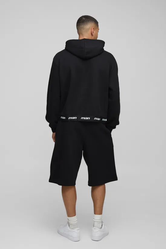 MAN Double Waistband Jersey Jort