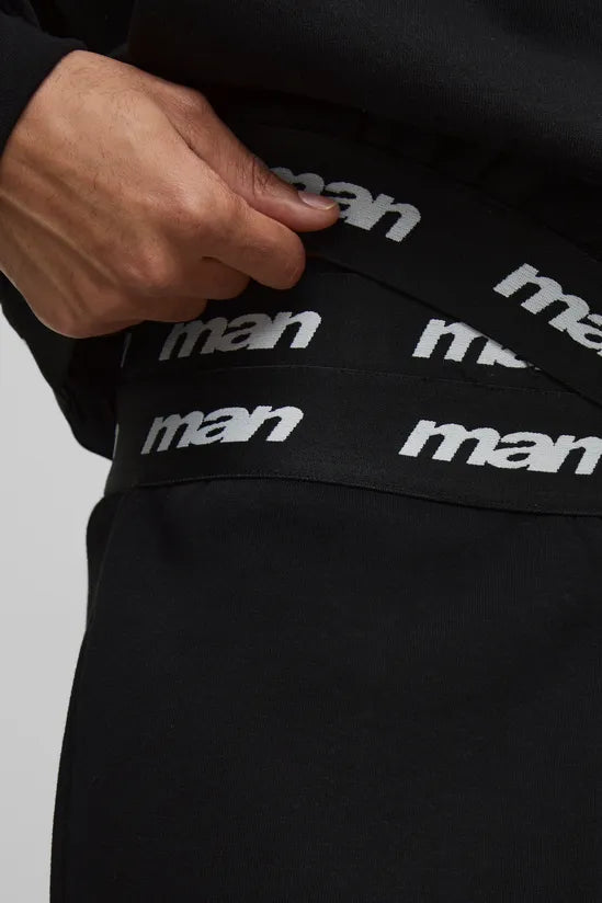 MAN Double Waistband Jersey Jort