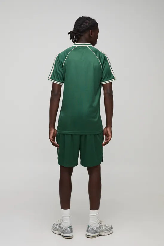 Regular Fit Homme Collared Raglan Sports Top