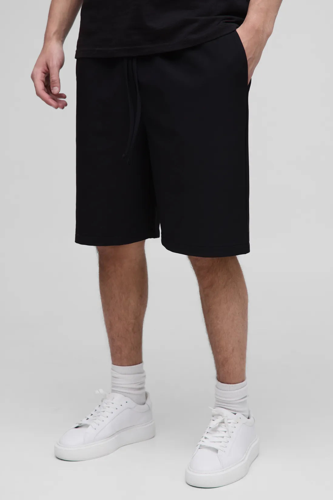 Elasticated Waist Relaxed Technical Stretch Shorts