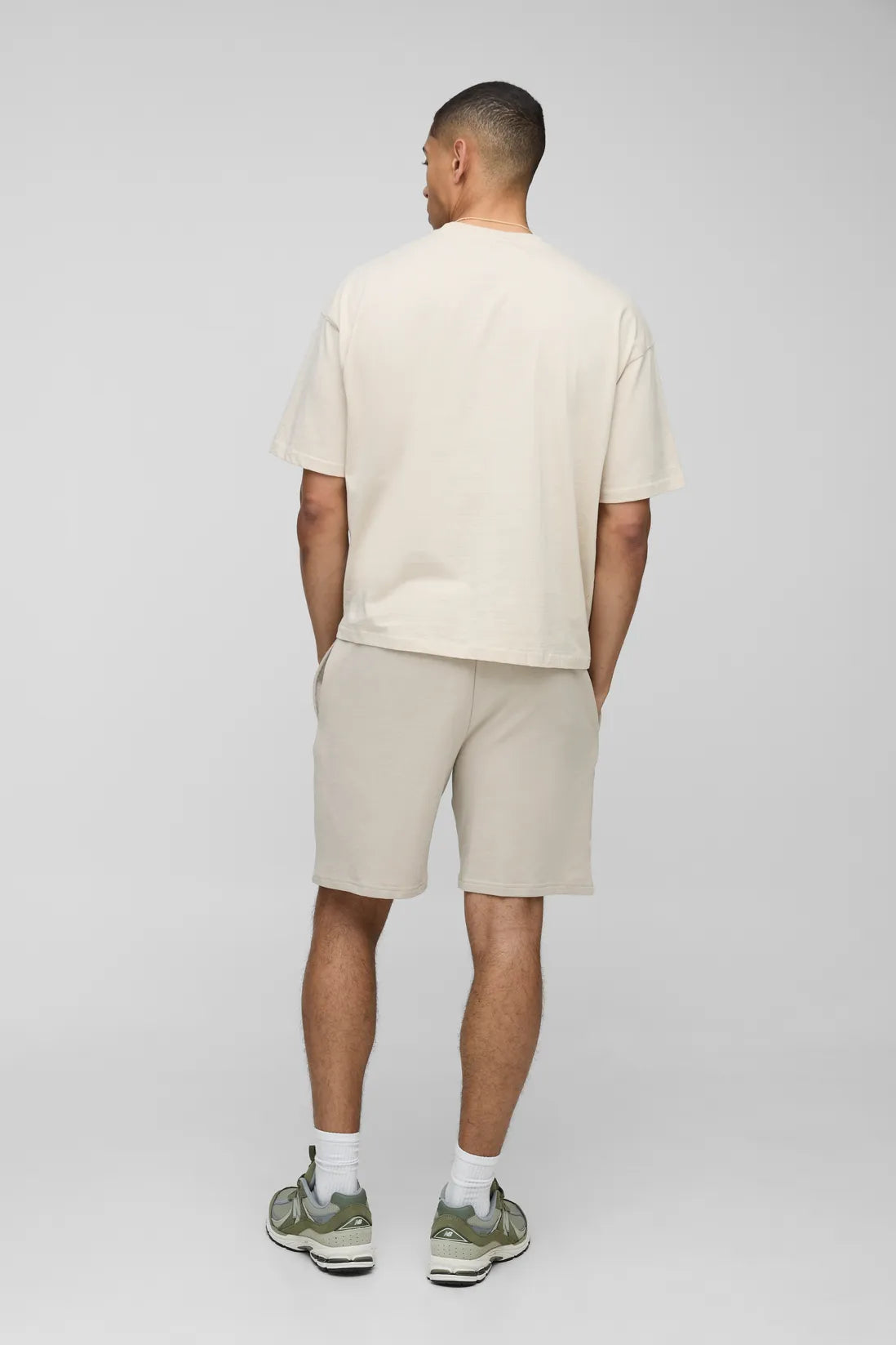 260GSM Loopback Basic Oversized Mid Length Short