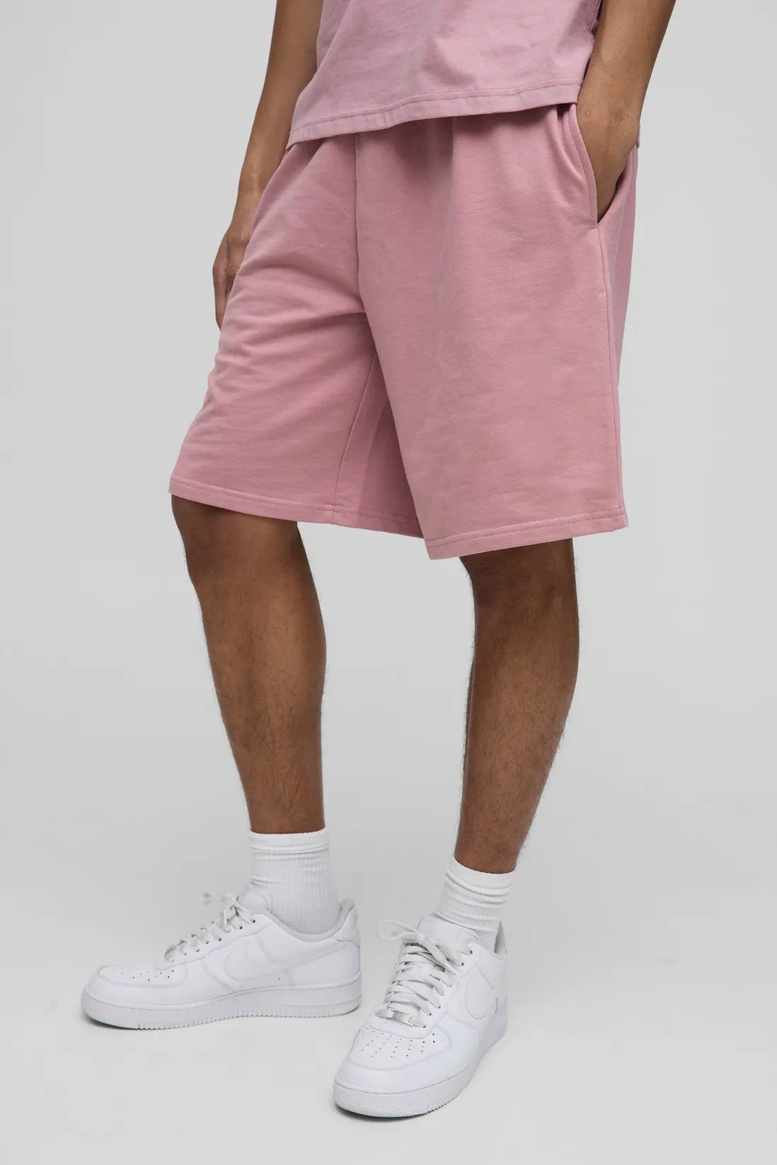 260GSM Loopback Basic Oversized Mid Length Short