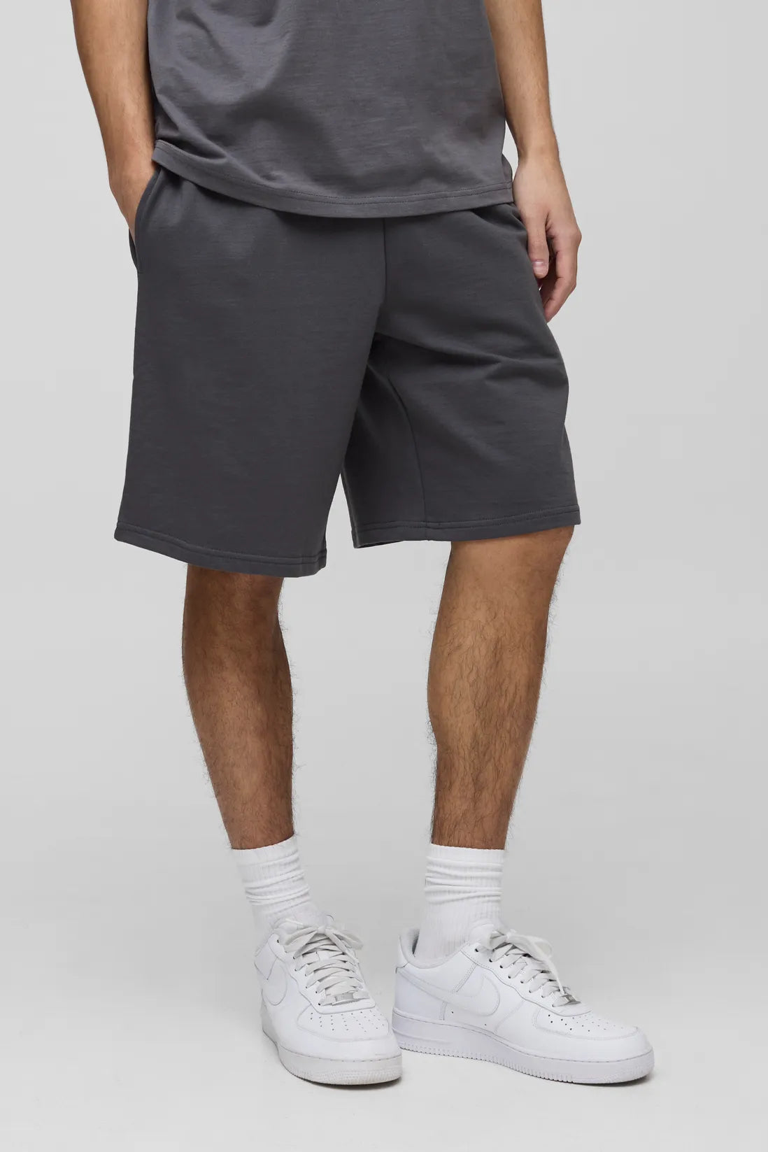 260GSM Loopback Basic Oversized Mid Length Short