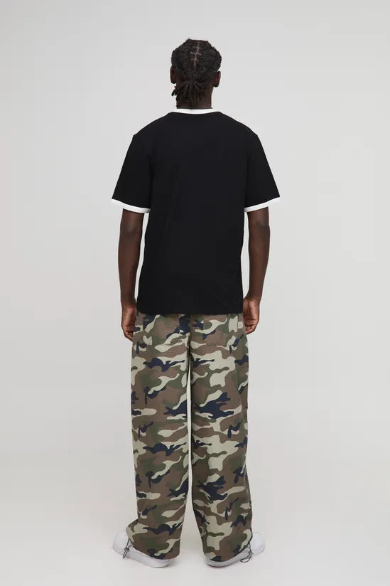 Regular Fit Pour Homme Ringer T-Shirt