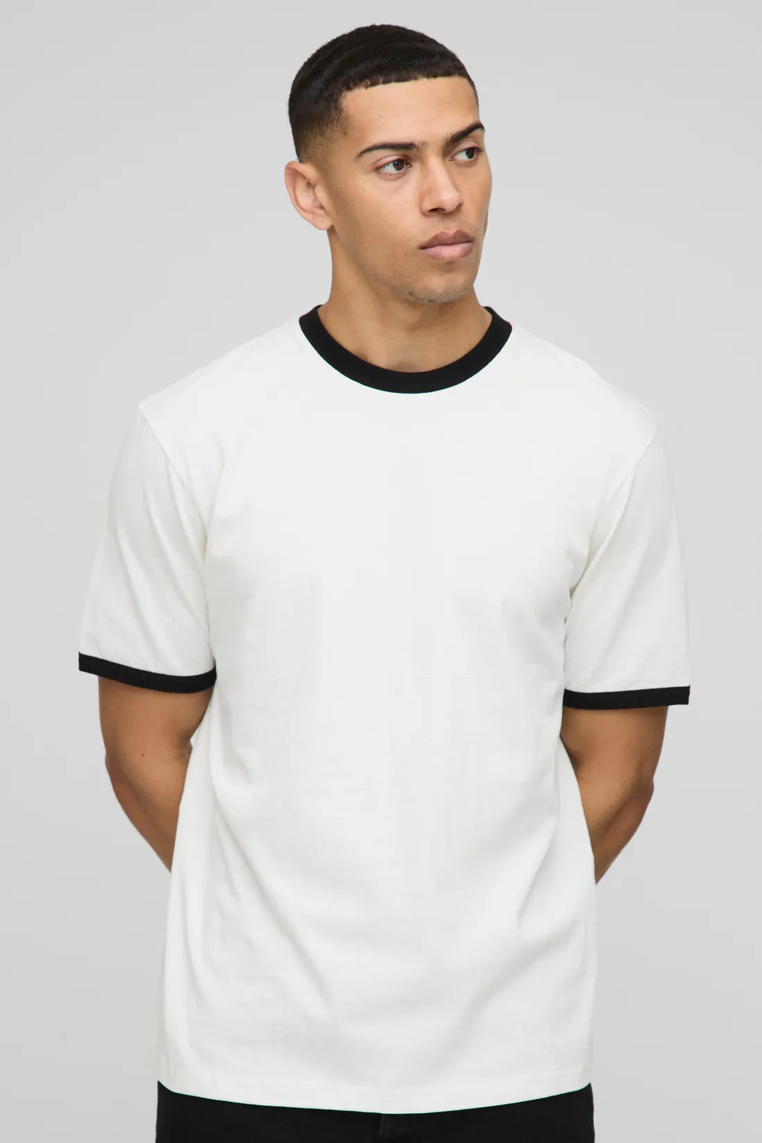 Regular Fit Ringer Crew Neck T-Shirt