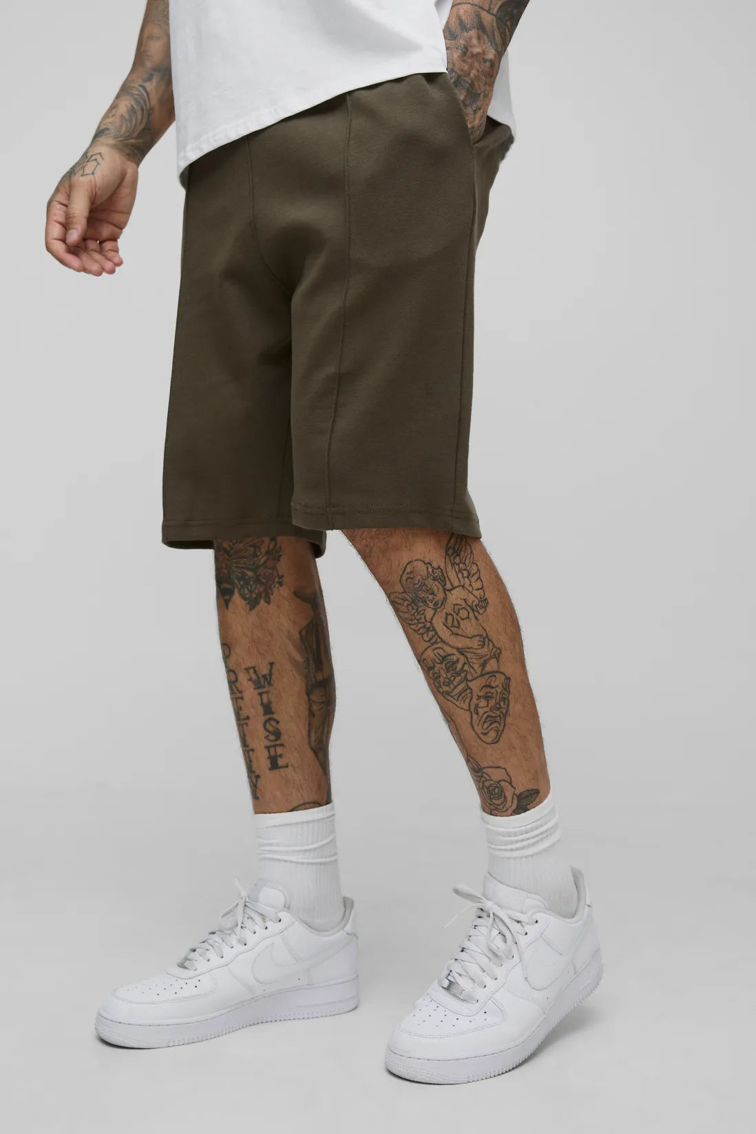 Tall Slim Pintuck Interlock Shorts