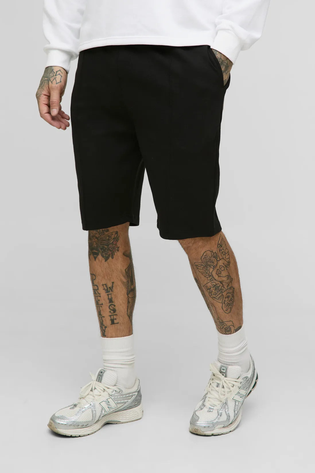 Tall Slim Pintuck Interlock Shorts