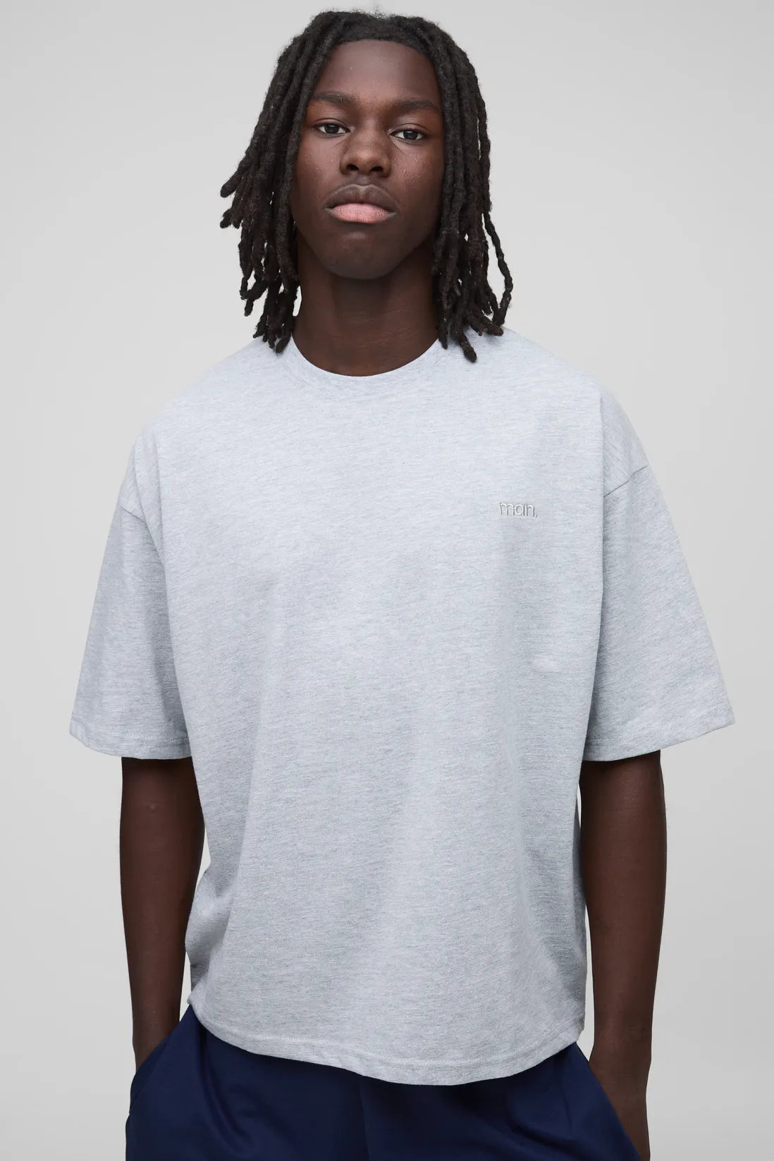 MAN. Oversized Boxy Crew Neck T-shirt