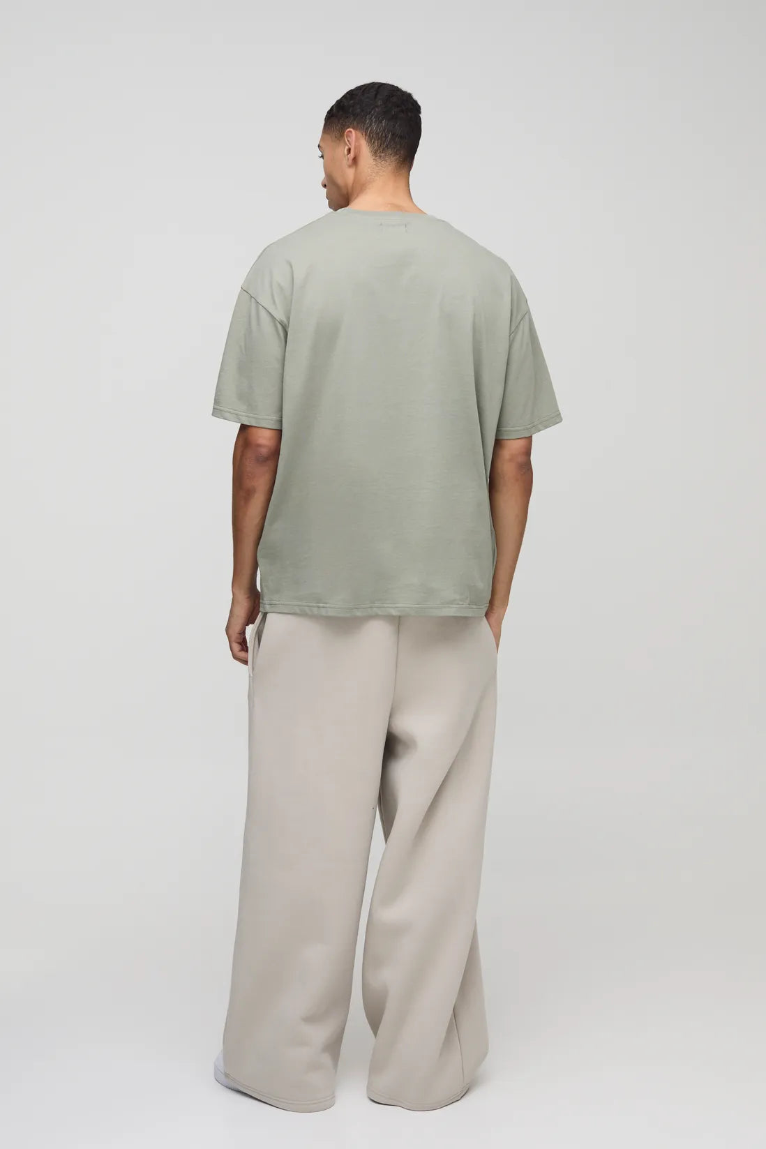 Oversized Man Colour Block T-Shirt
