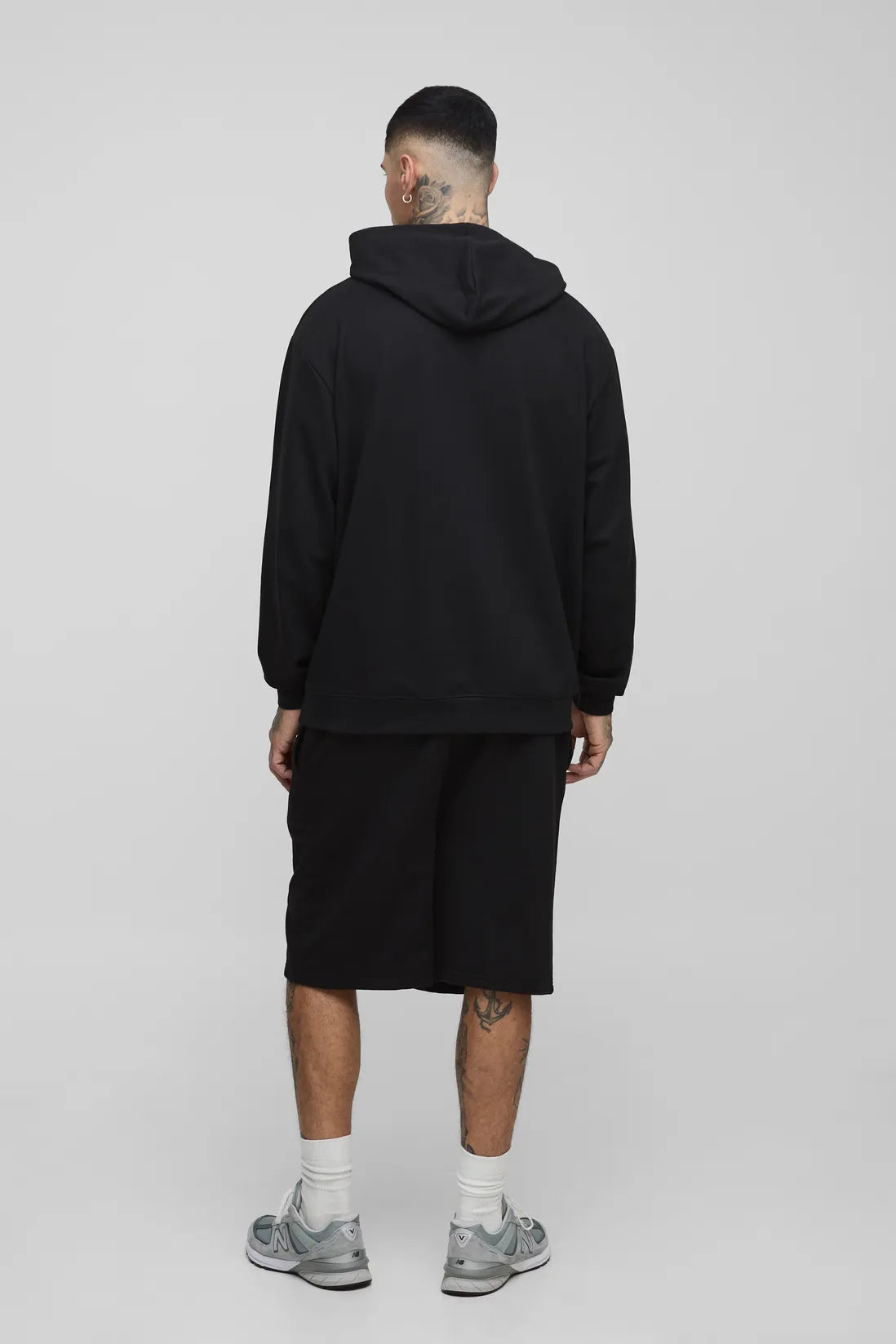 Tall 260GSM Loopback Oversized Drop Crotch Basic Shorts