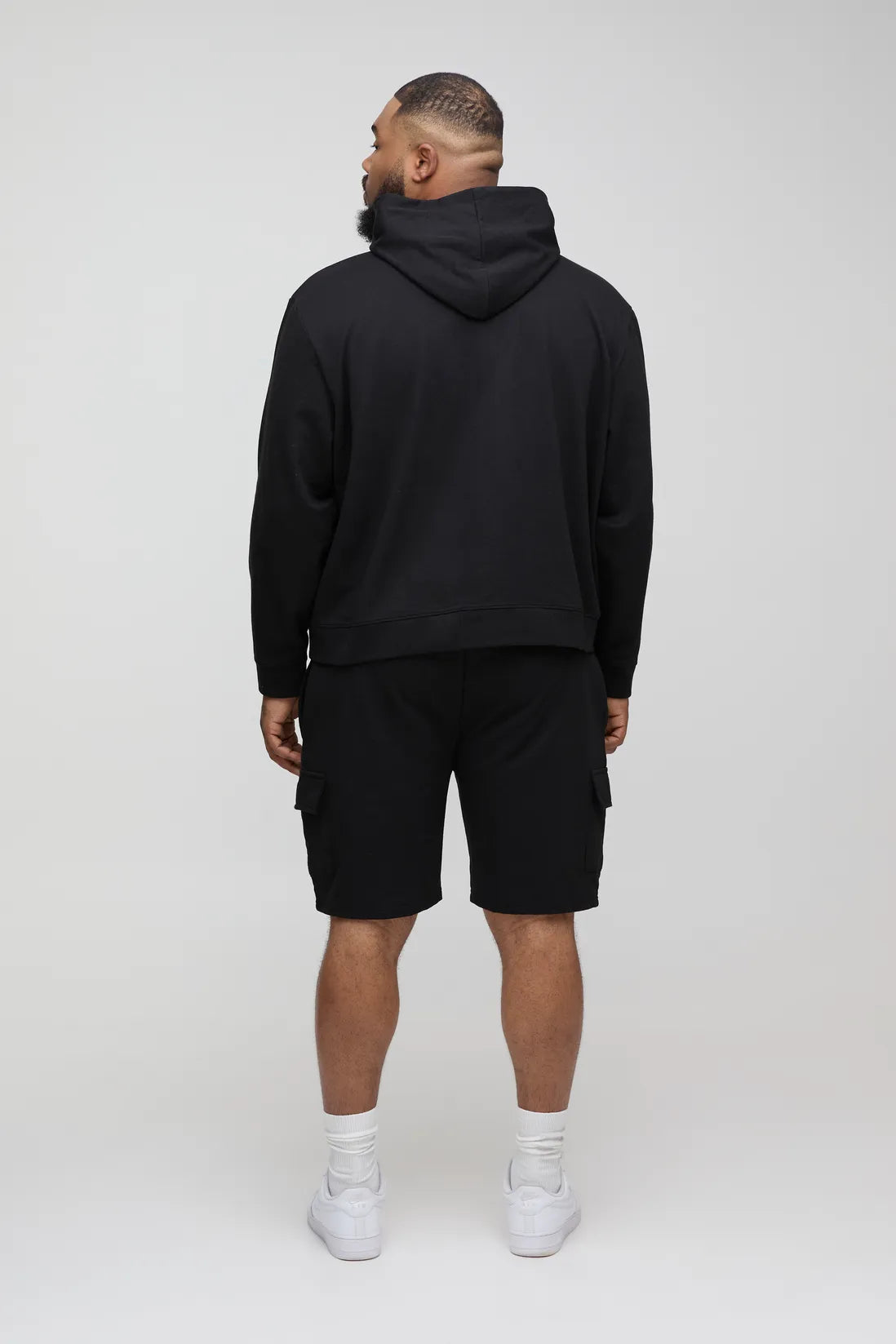 Plus 260GSM Loopback Regular Fit Basic Cargo Shorts