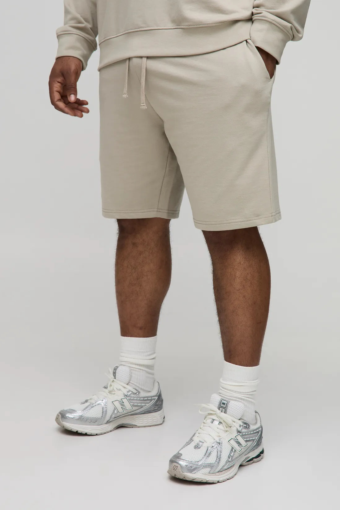 Plus 260GSM Loopback Slim Fit Basic Shorts