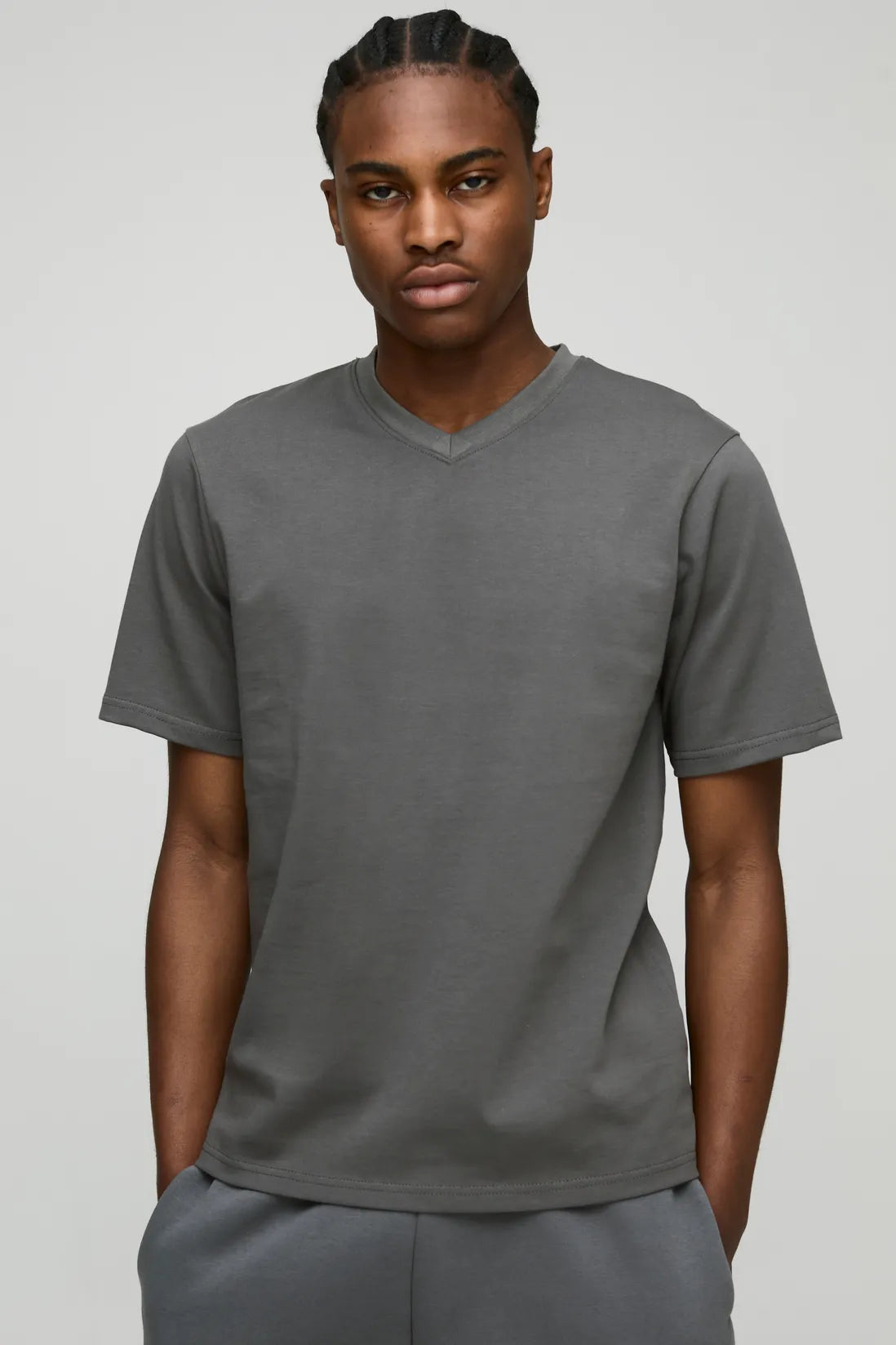 Regular Fit Heavyweight V Neck T-Shirt