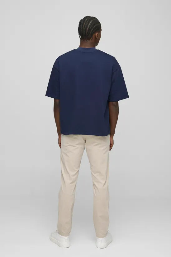 Oversized Boxy Extended Neck Heavyweight T-Shirt