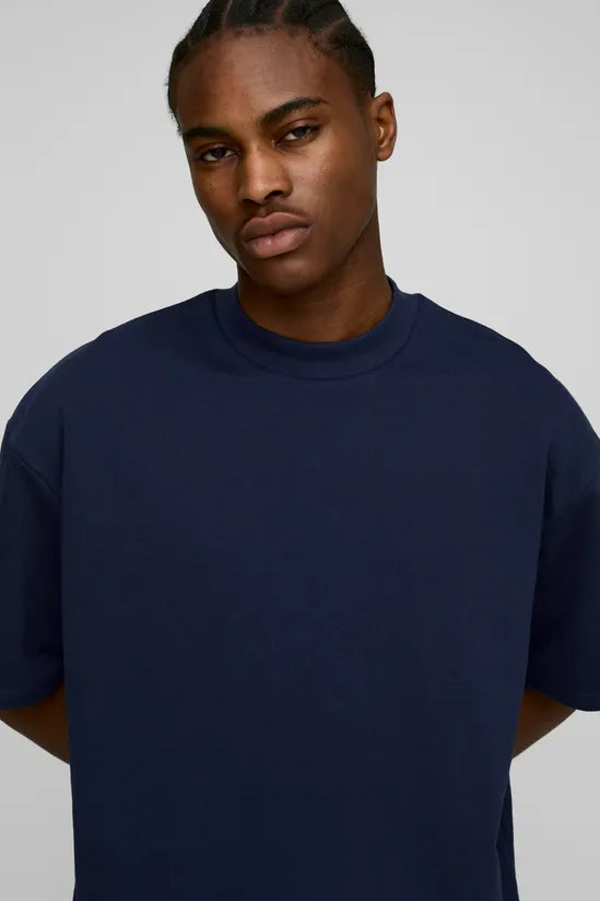 Oversized Boxy Extended Neck Heavyweight T-Shirt