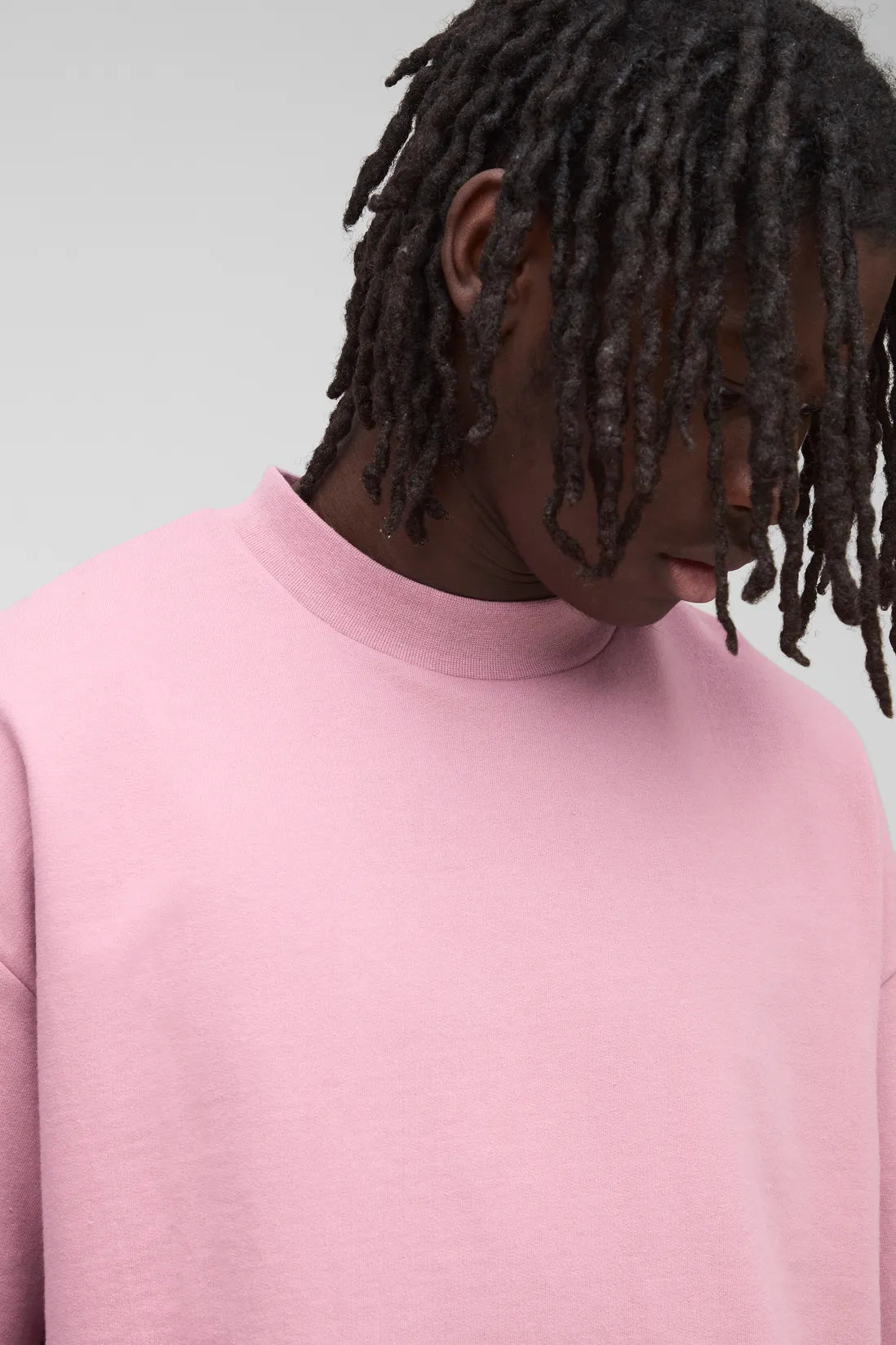 Oversized Boxy Extended Neck Heavyweight T-Shirt