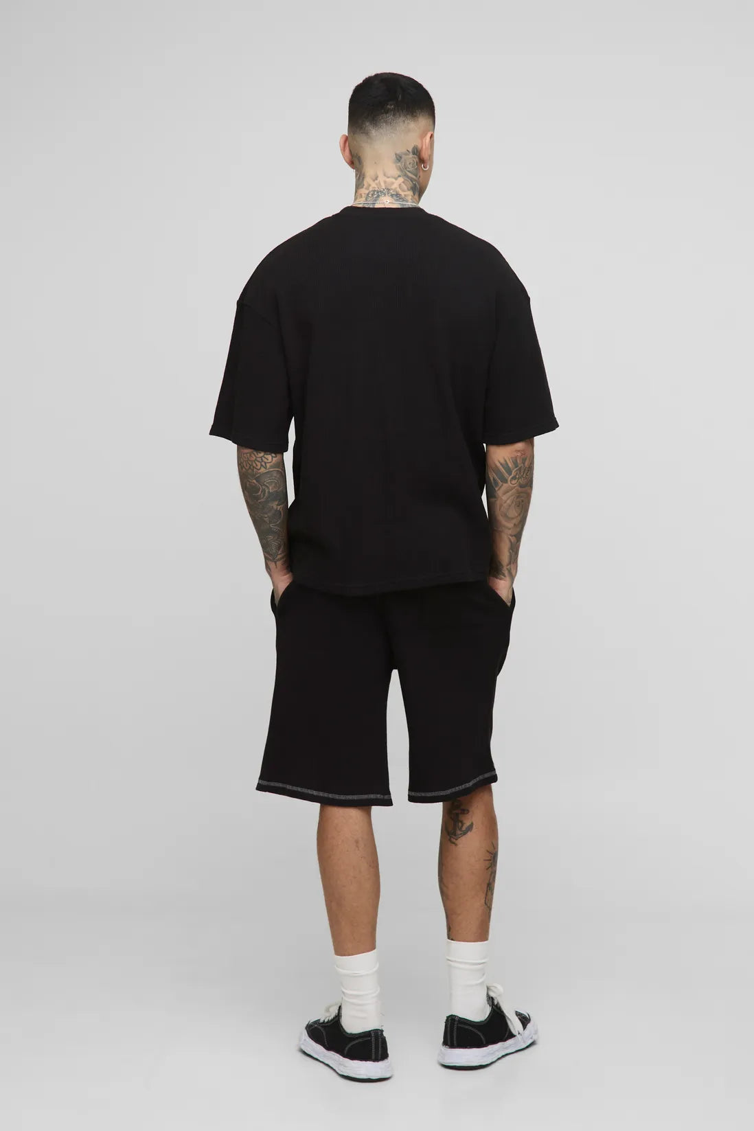 Tall Oversized Waffle Graphic Shorts