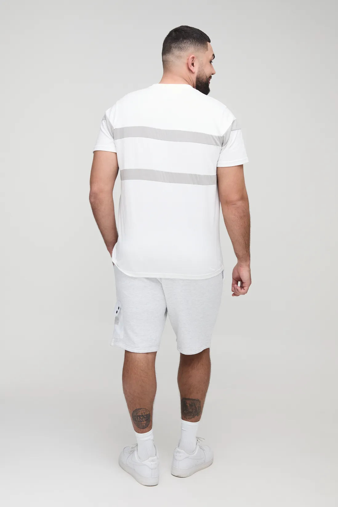 Plus Utility Pocket Loose Fit Jersey Shorts