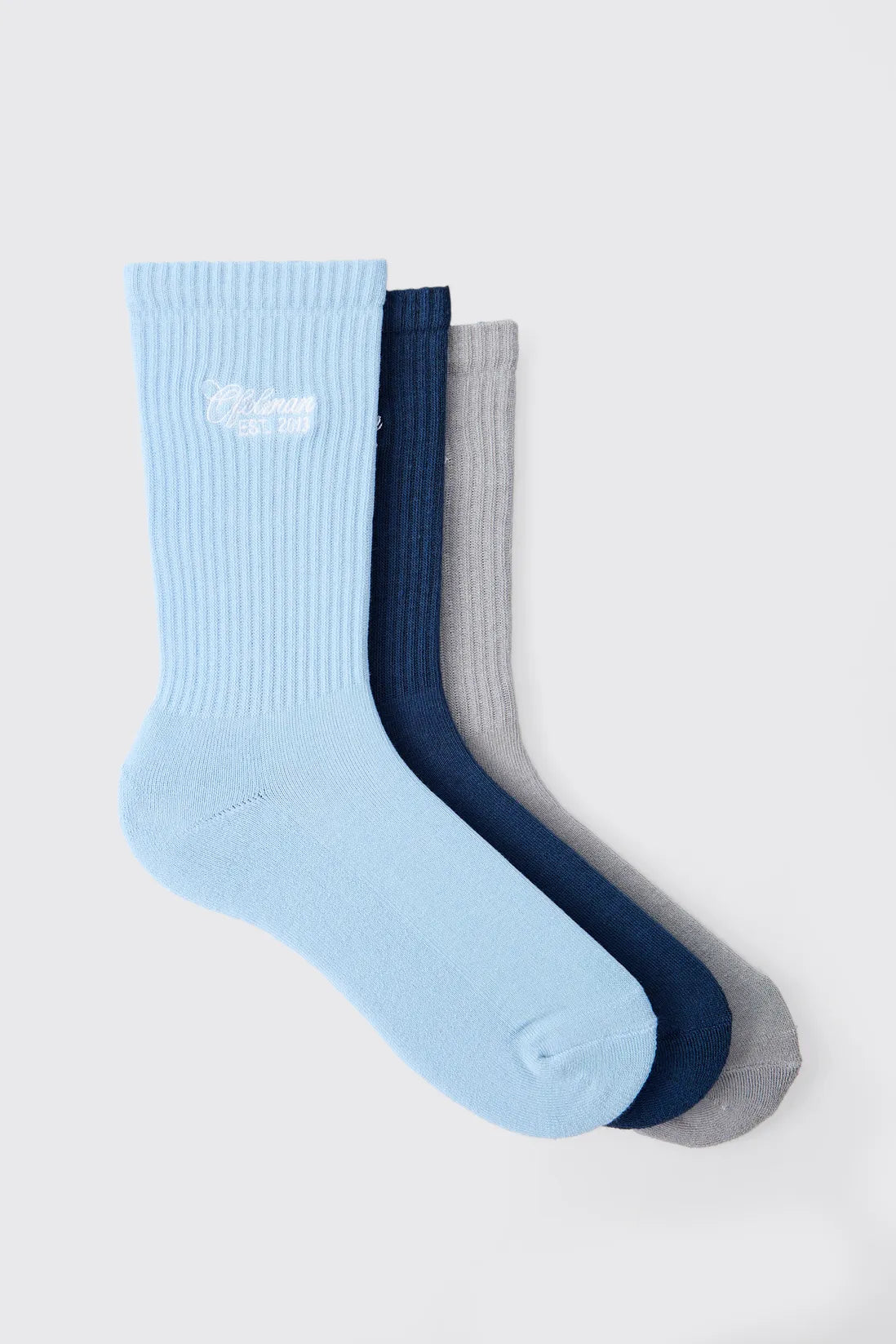 3 Pack Ofcl MAN Embroidered Sport Socks