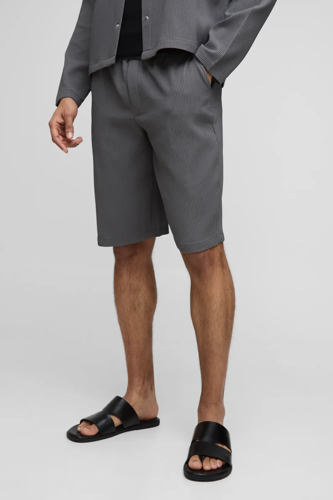 Pleated Elasticated Waist Jort