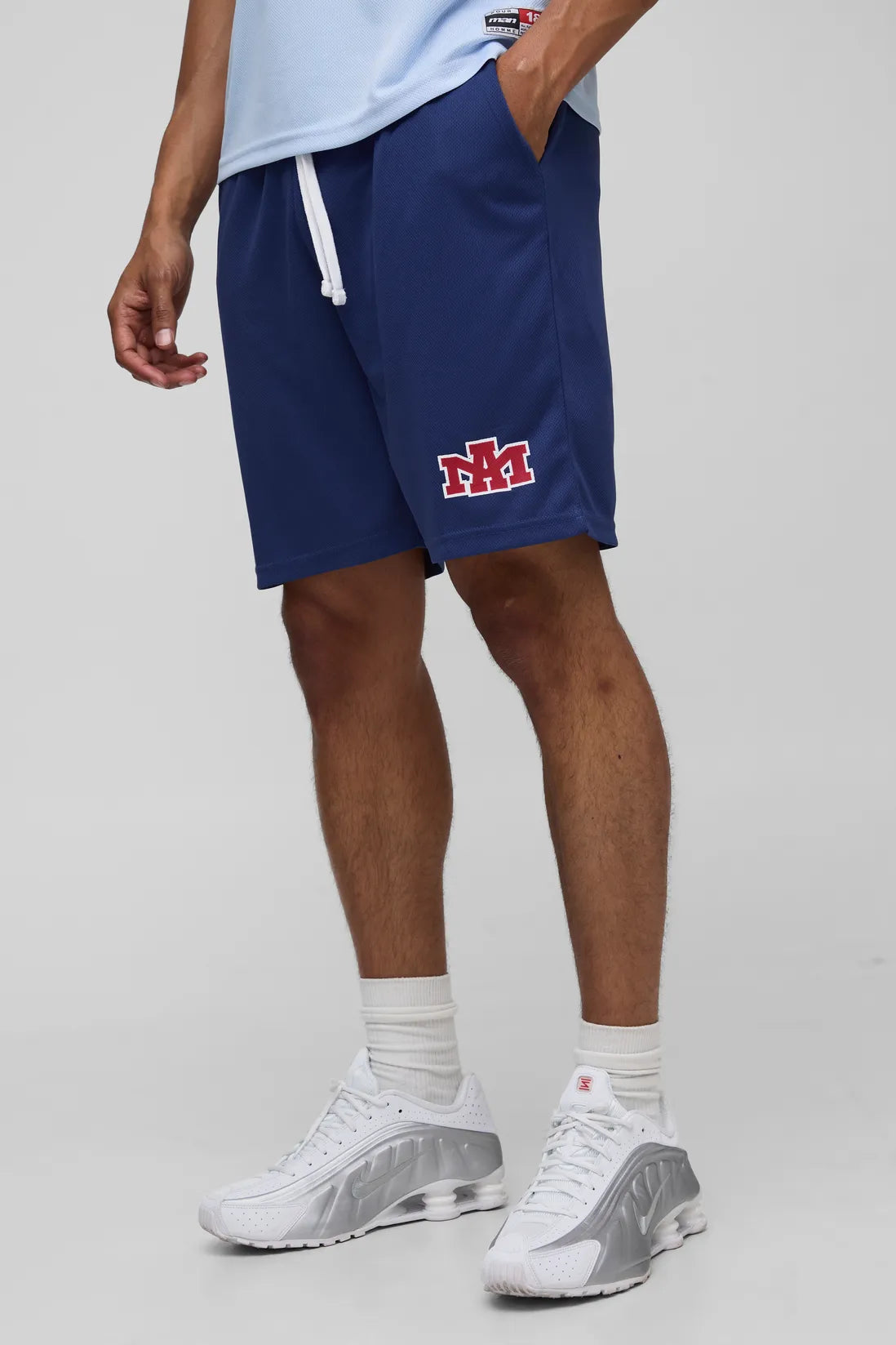Relaxed Mid Length Mesh Shorts