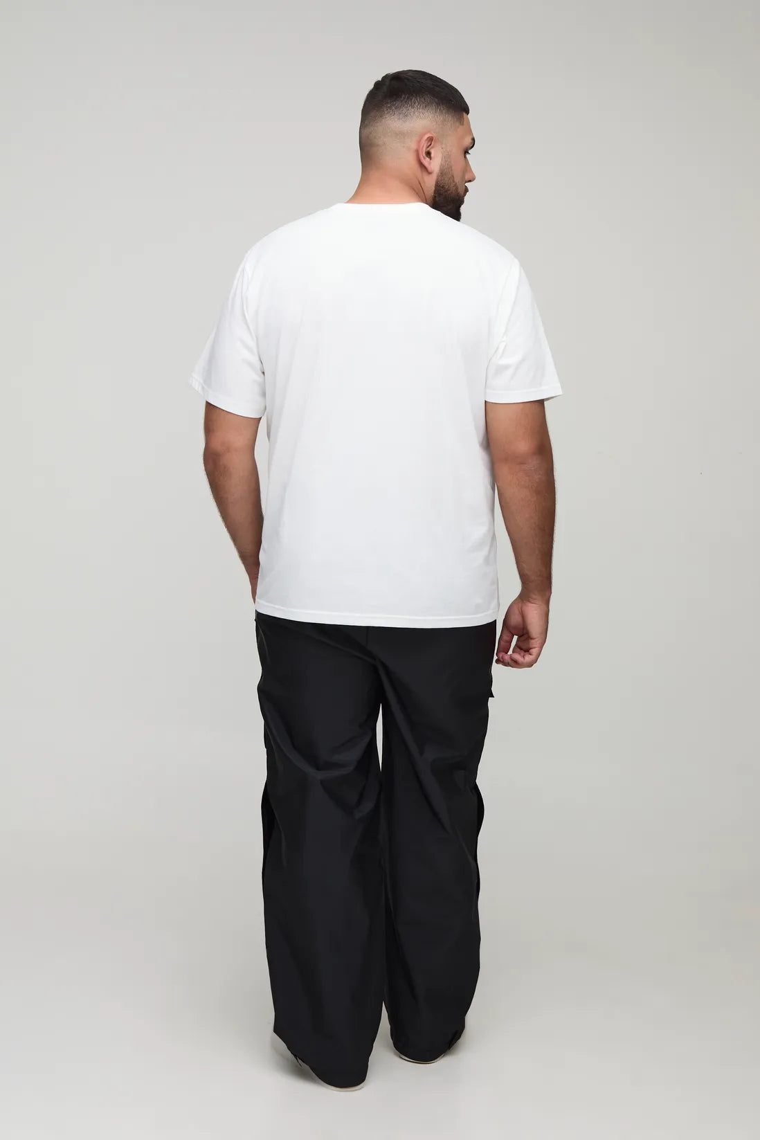Plus Elasticated Waist Relaxed Cargo Trousers