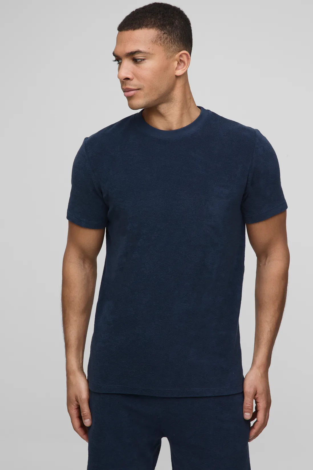 Slim Fit Towelling T-Shirt