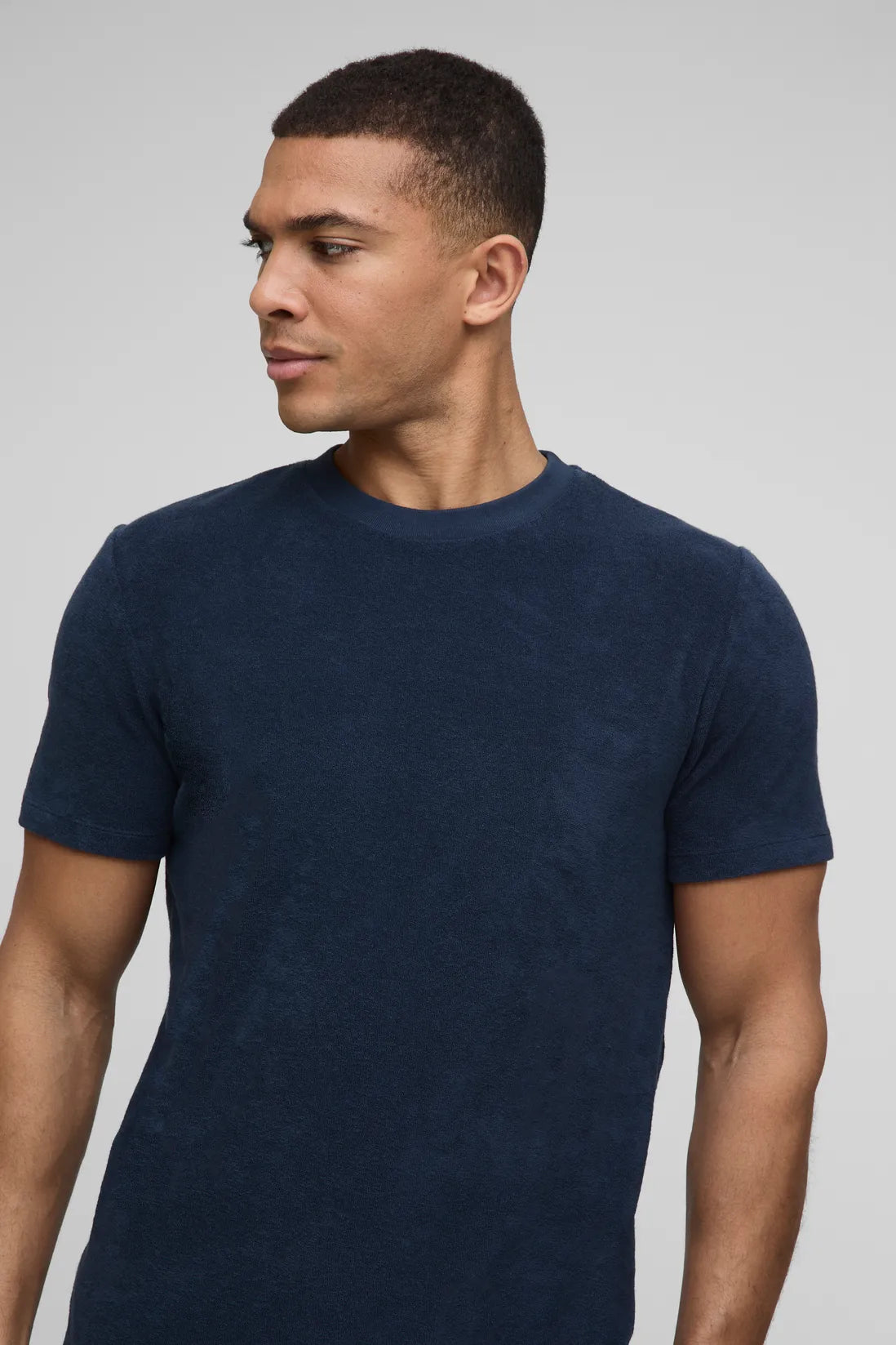 Slim Fit Towelling T-Shirt
