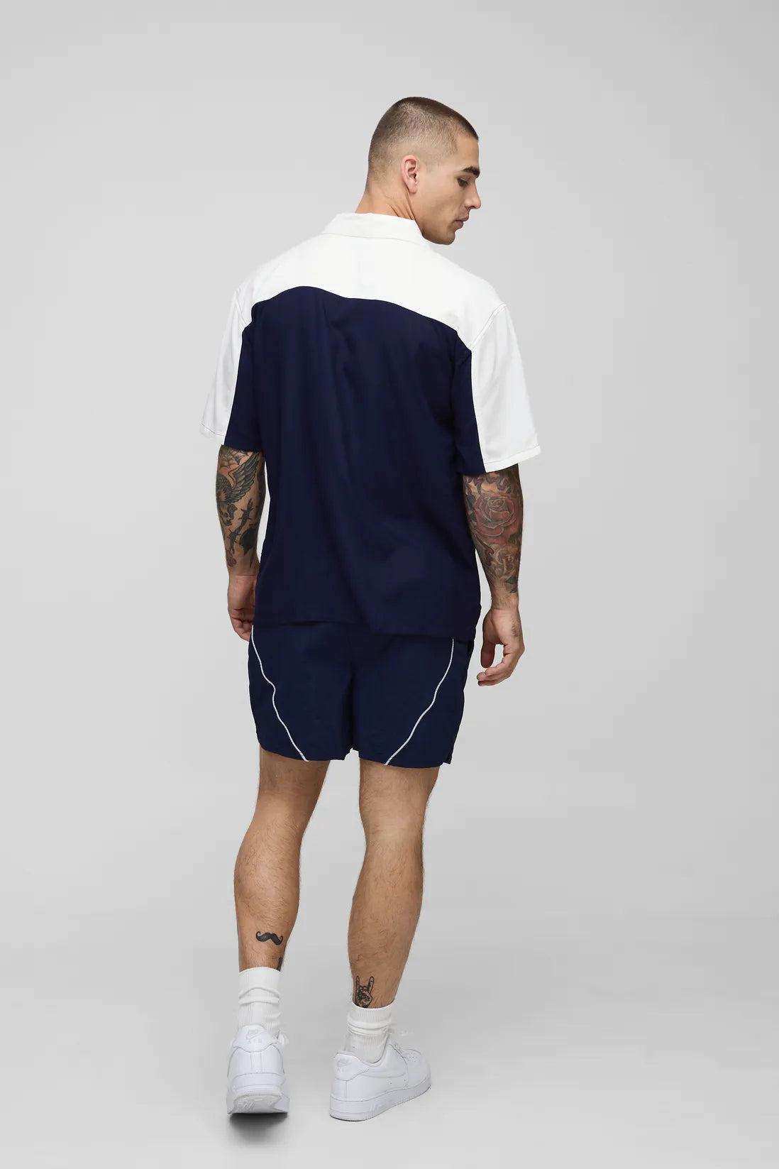 Elasticated Waist Nylon Fighter Shorts