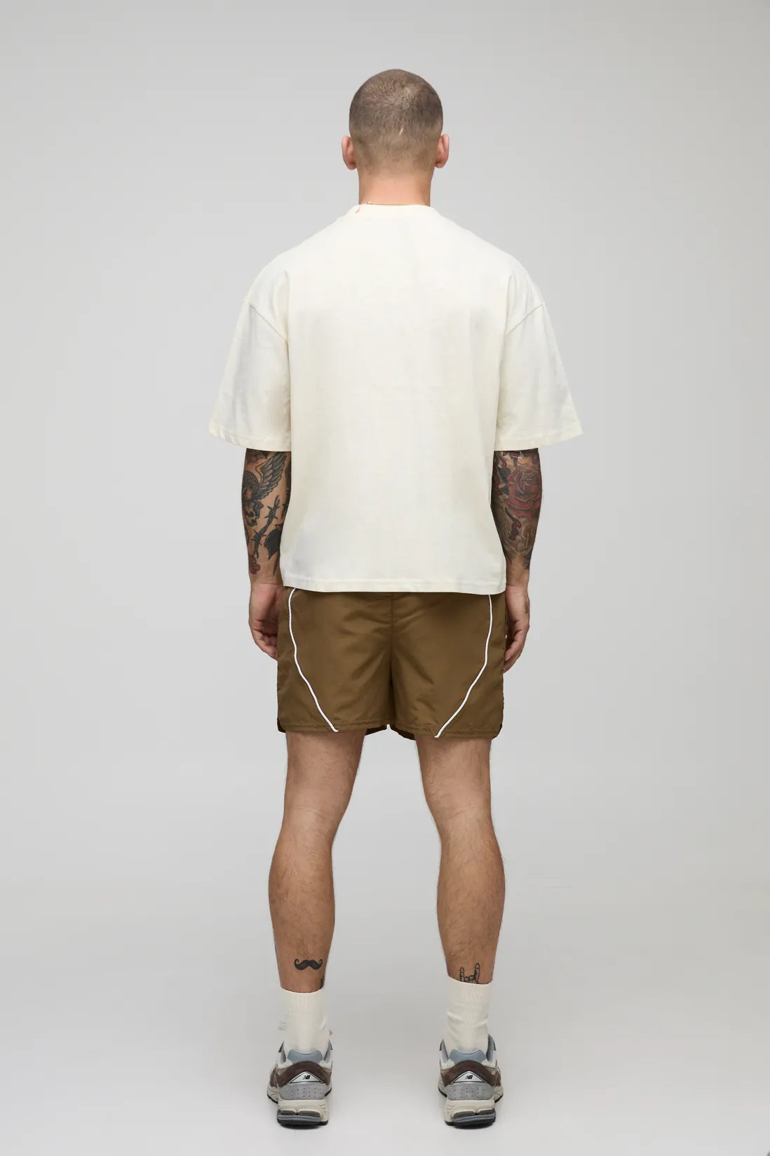 Elasticated Waist Nylon Fighter Shorts