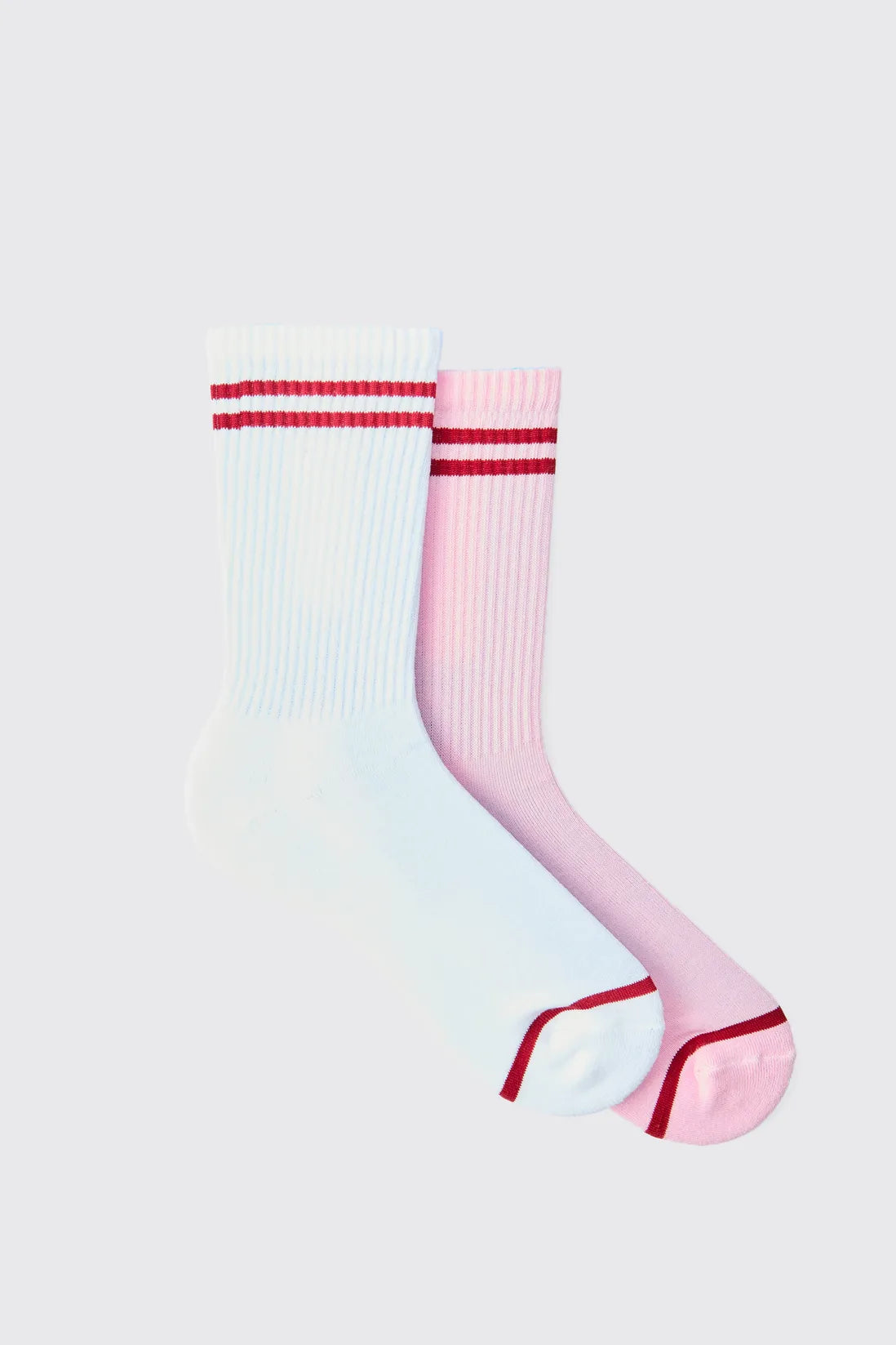 2 Pack Official MAN Highbuild Print Stripe Sport Sock