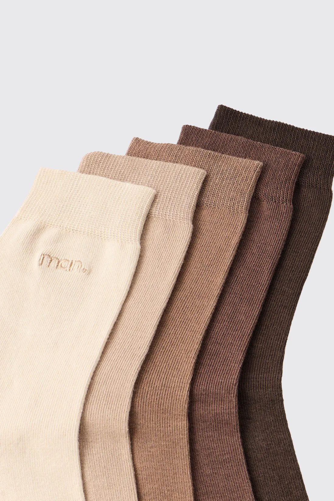 5 Pack Tonal MAN Embroidered Sport Socks