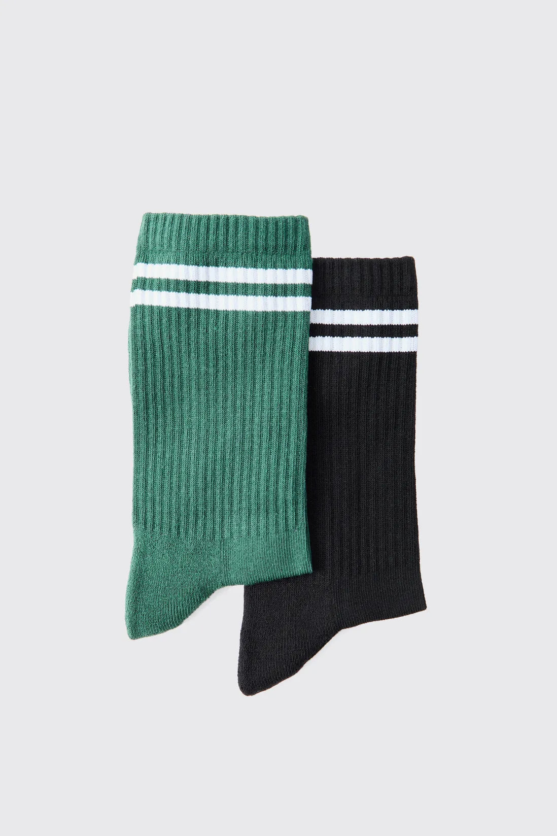 2 Pack Official MAN Highbuild Print Stripe Sport Sock