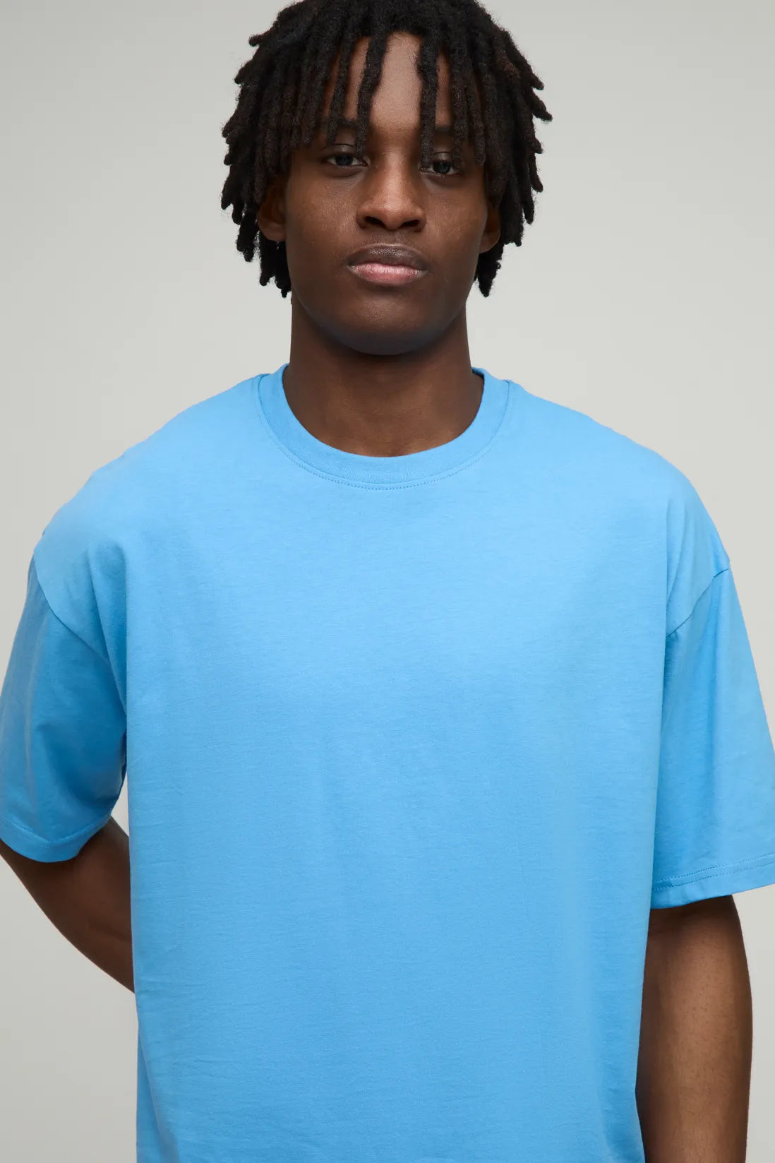 Basic Oversized Boxy Crew Neck T-shirt