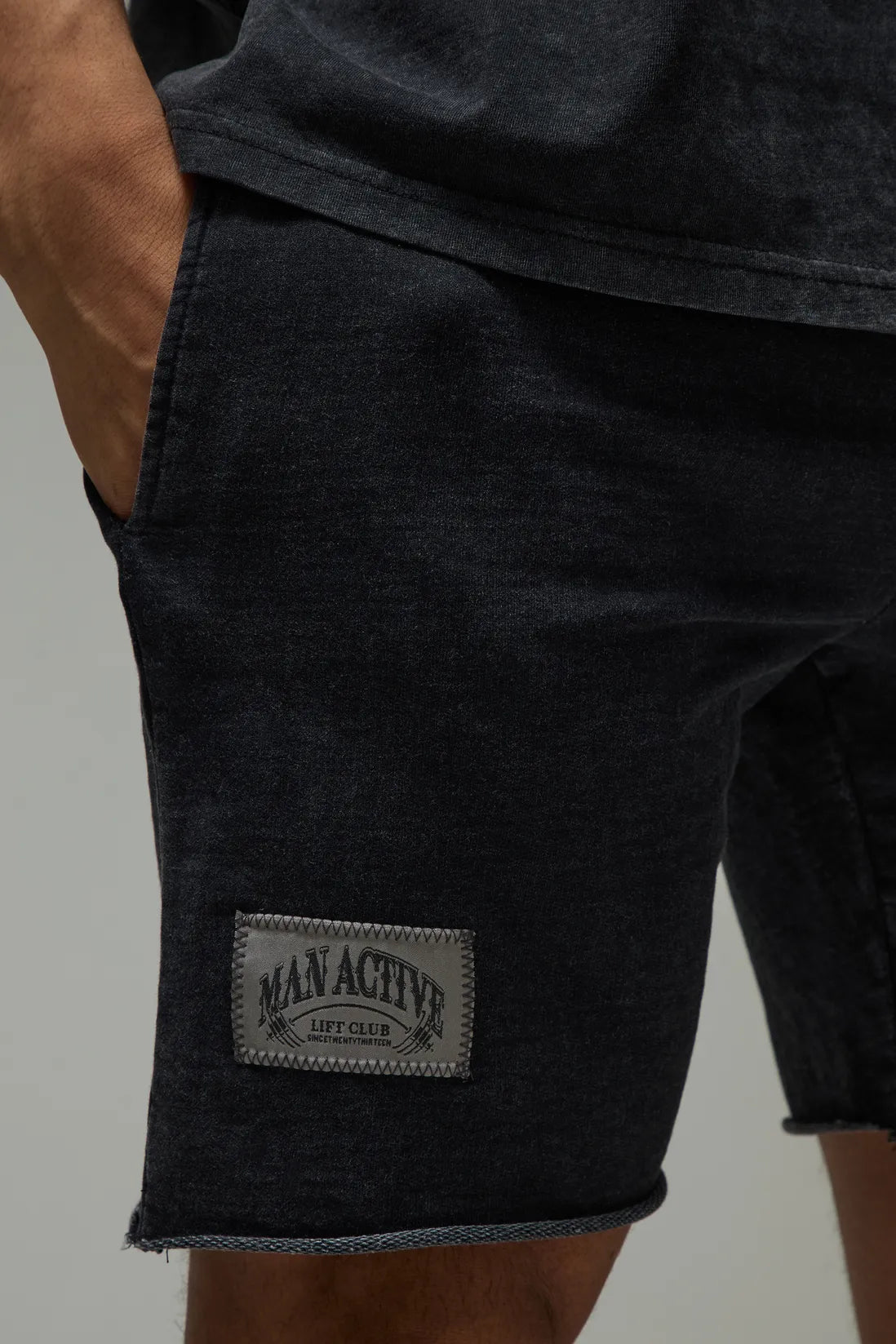 Man Active Washed One More Rep Regular Fit 5inch Shorts