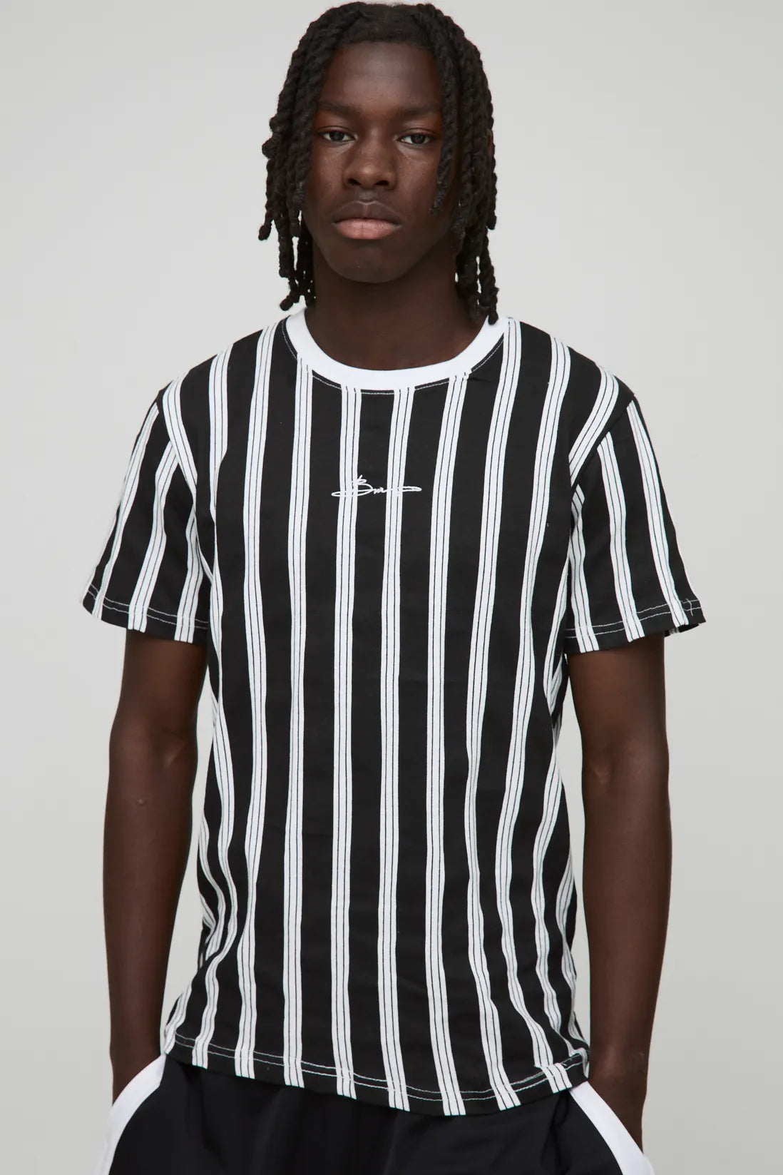 Slim BM Signature Stripe T-Shirt