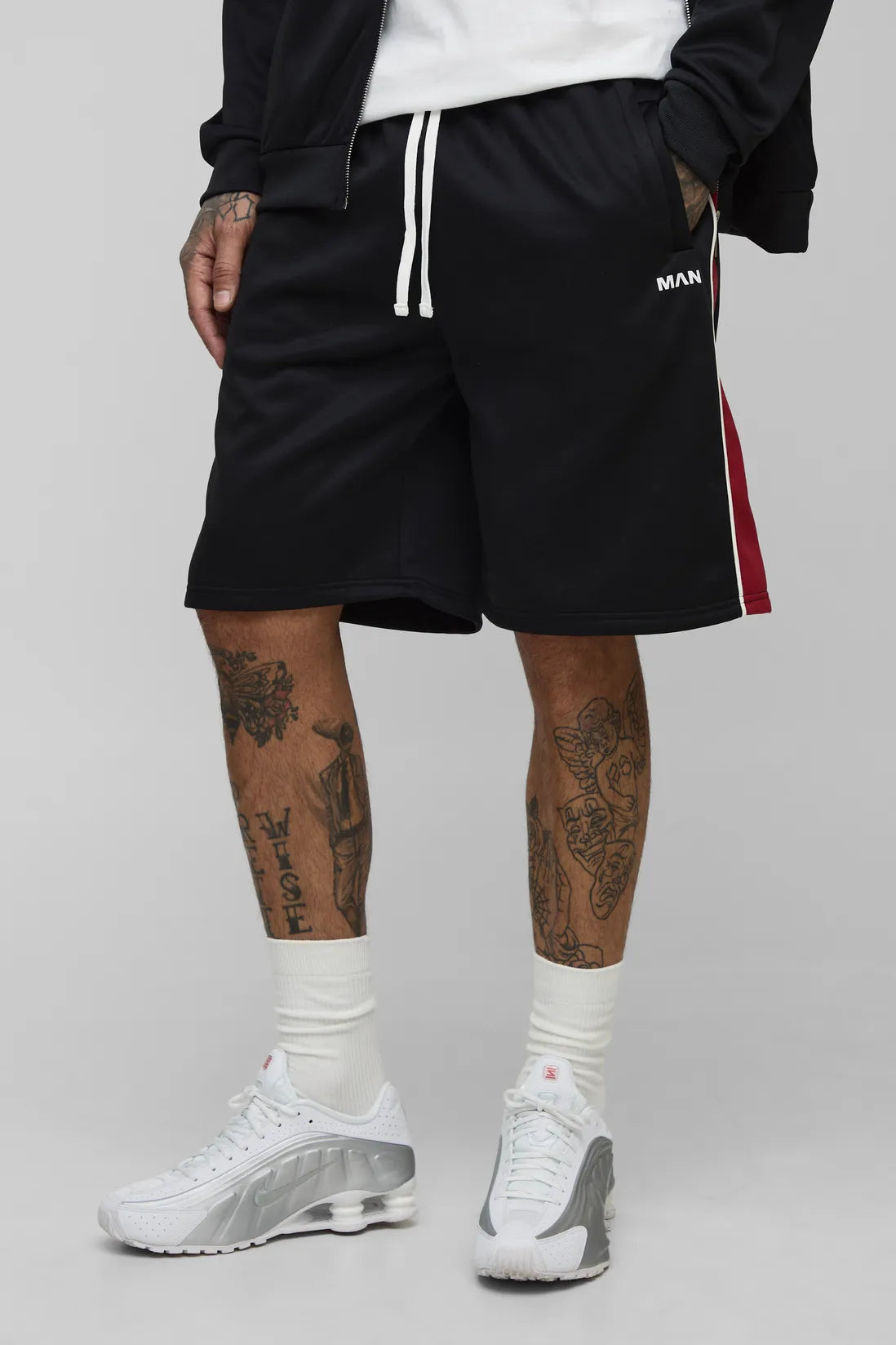 Tall Man Tricot Colour Block Oversized Shorts