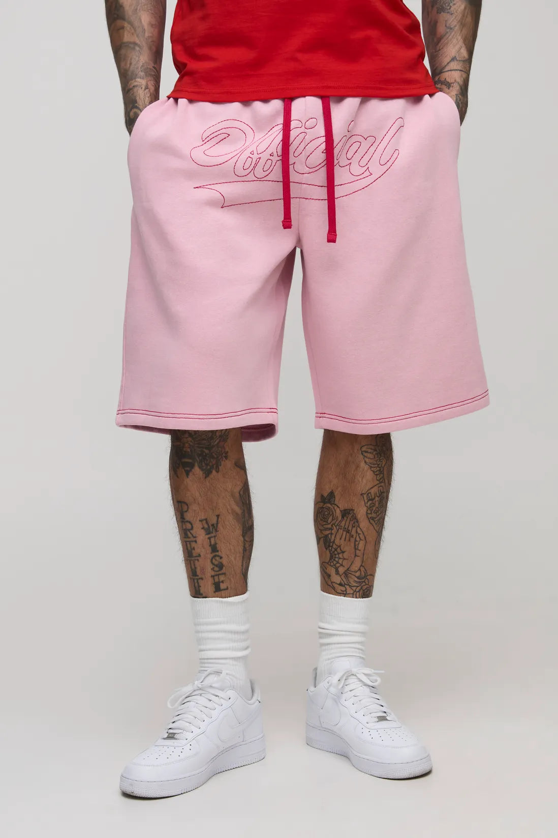 Tall Oversized Official Contrast Stitch Short