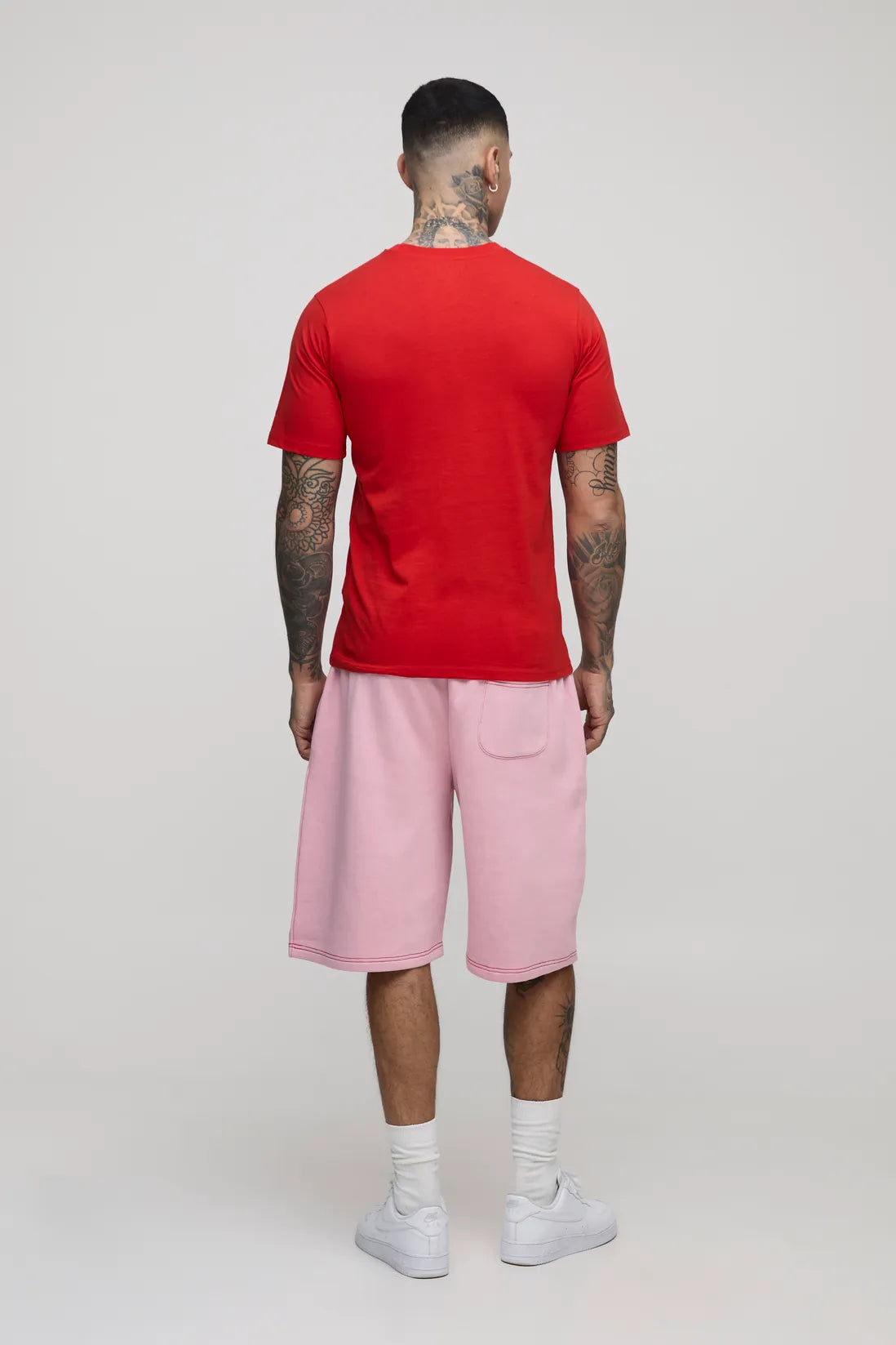 Tall Oversized Official Contrast Stitch Short