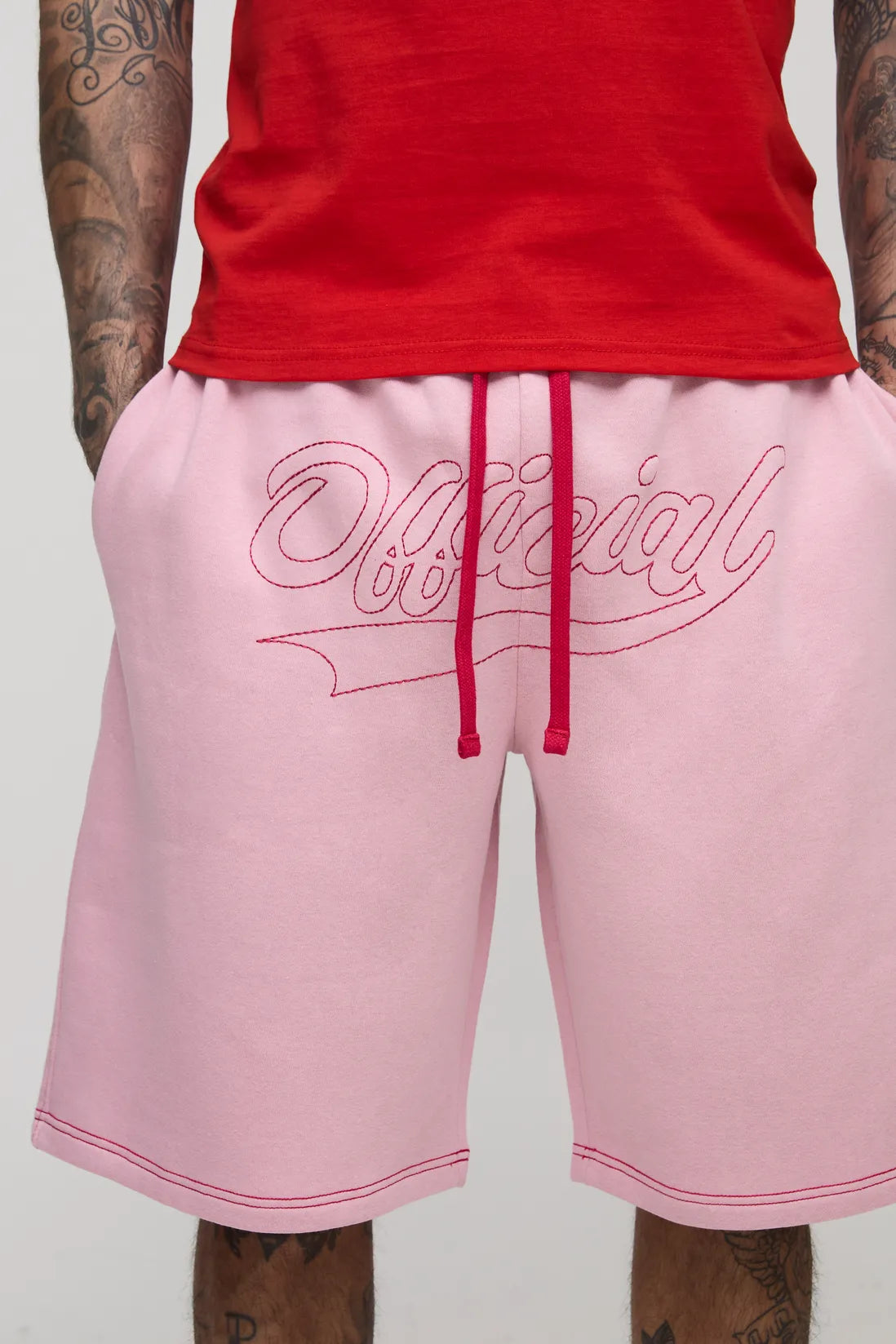 Tall Oversized Official Contrast Stitch Short
