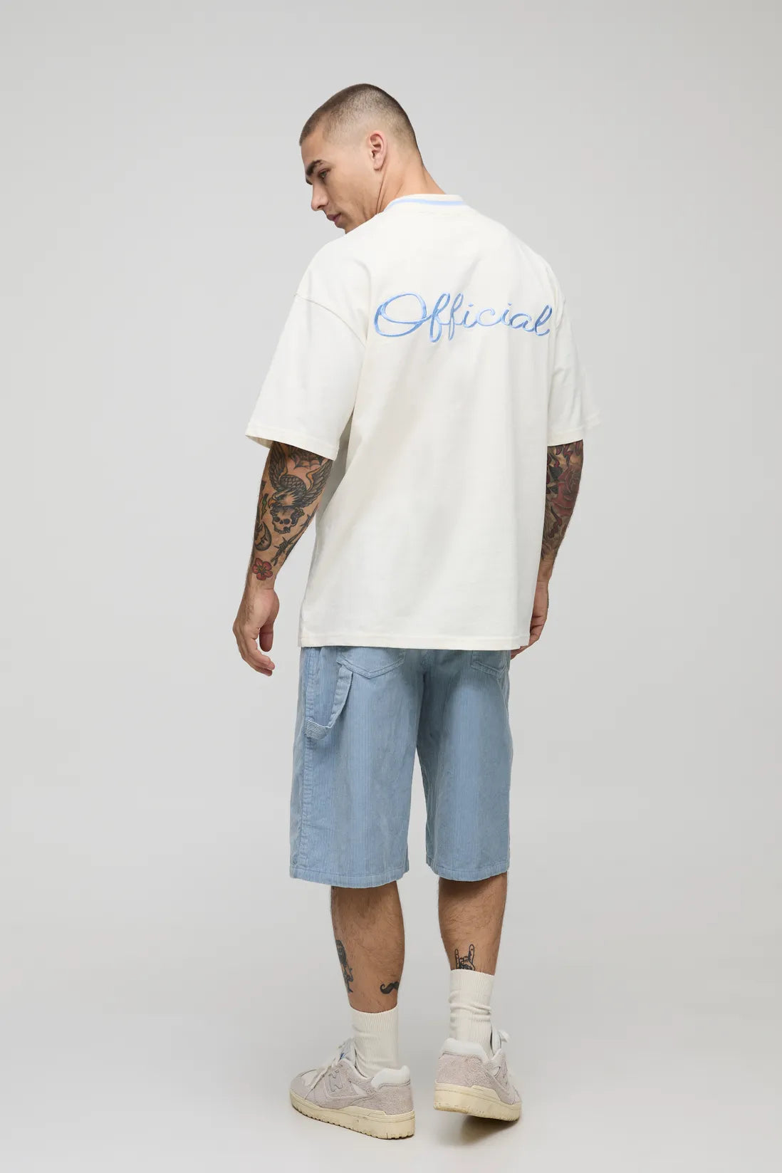 Oversized Varsity Embroidered T-Shirt