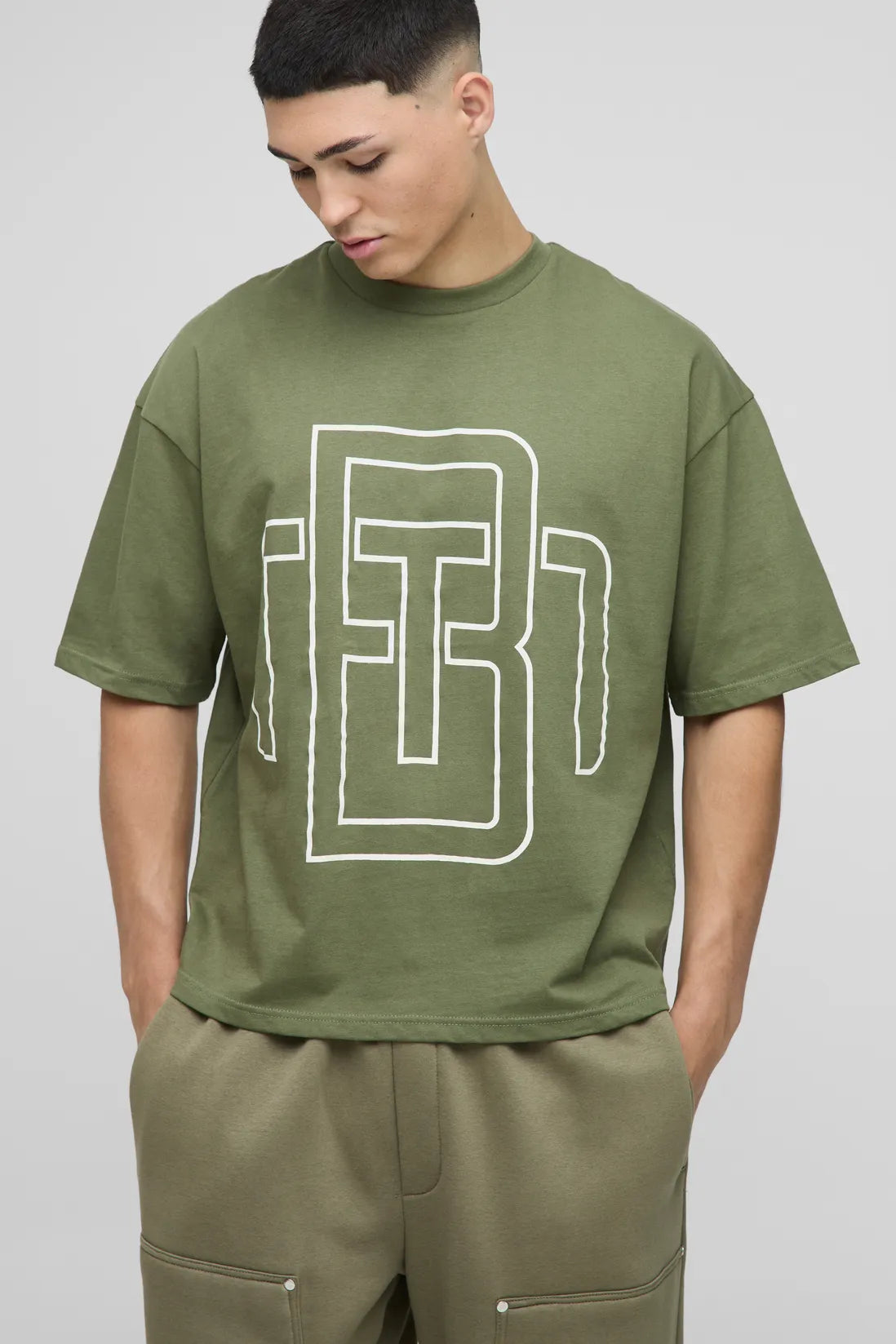 Oversized Boxy BM Drop Shoulder T-Shirt