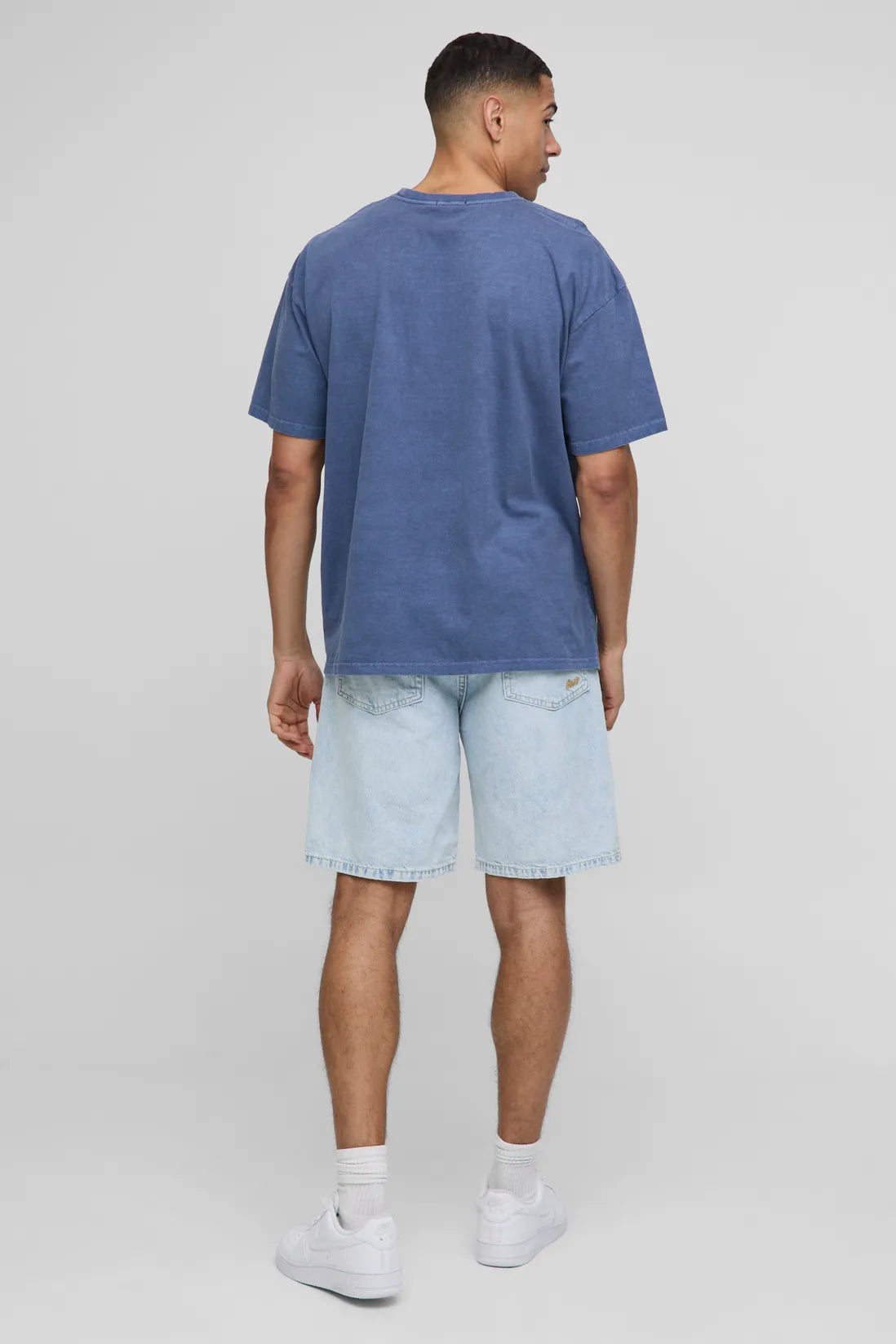 Oversized Mykonos Washed Printed T-Shirt