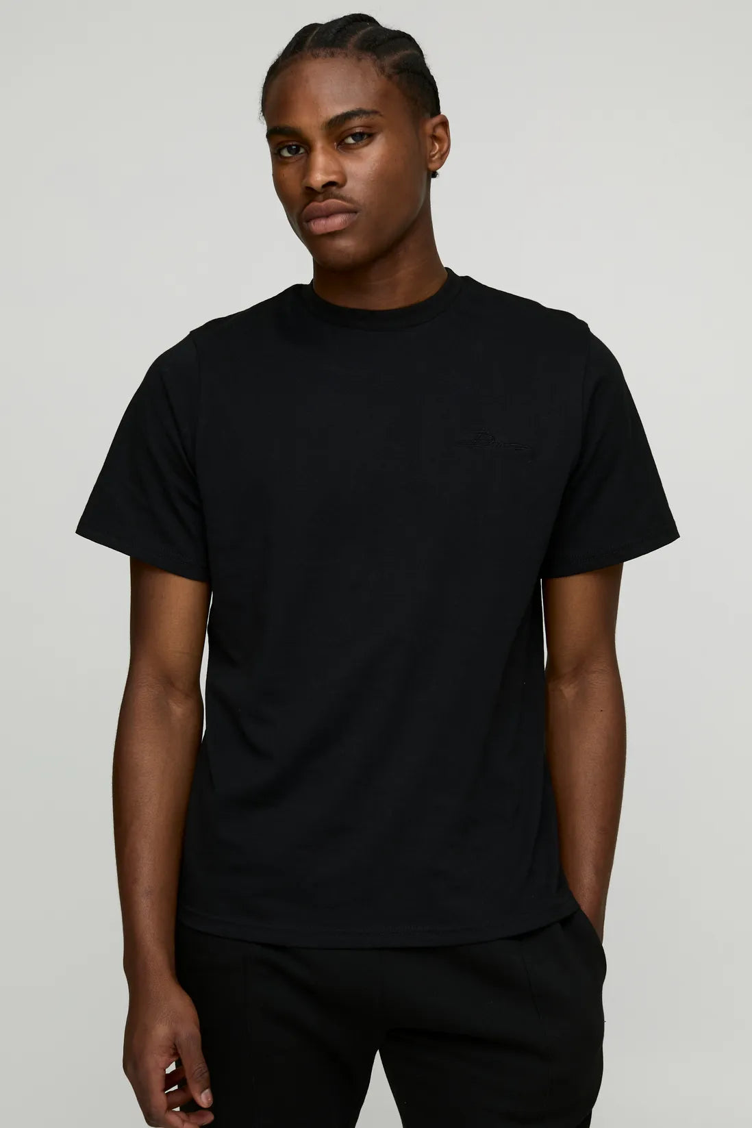 BM Signature Embroidered Crew Neck T-shirt