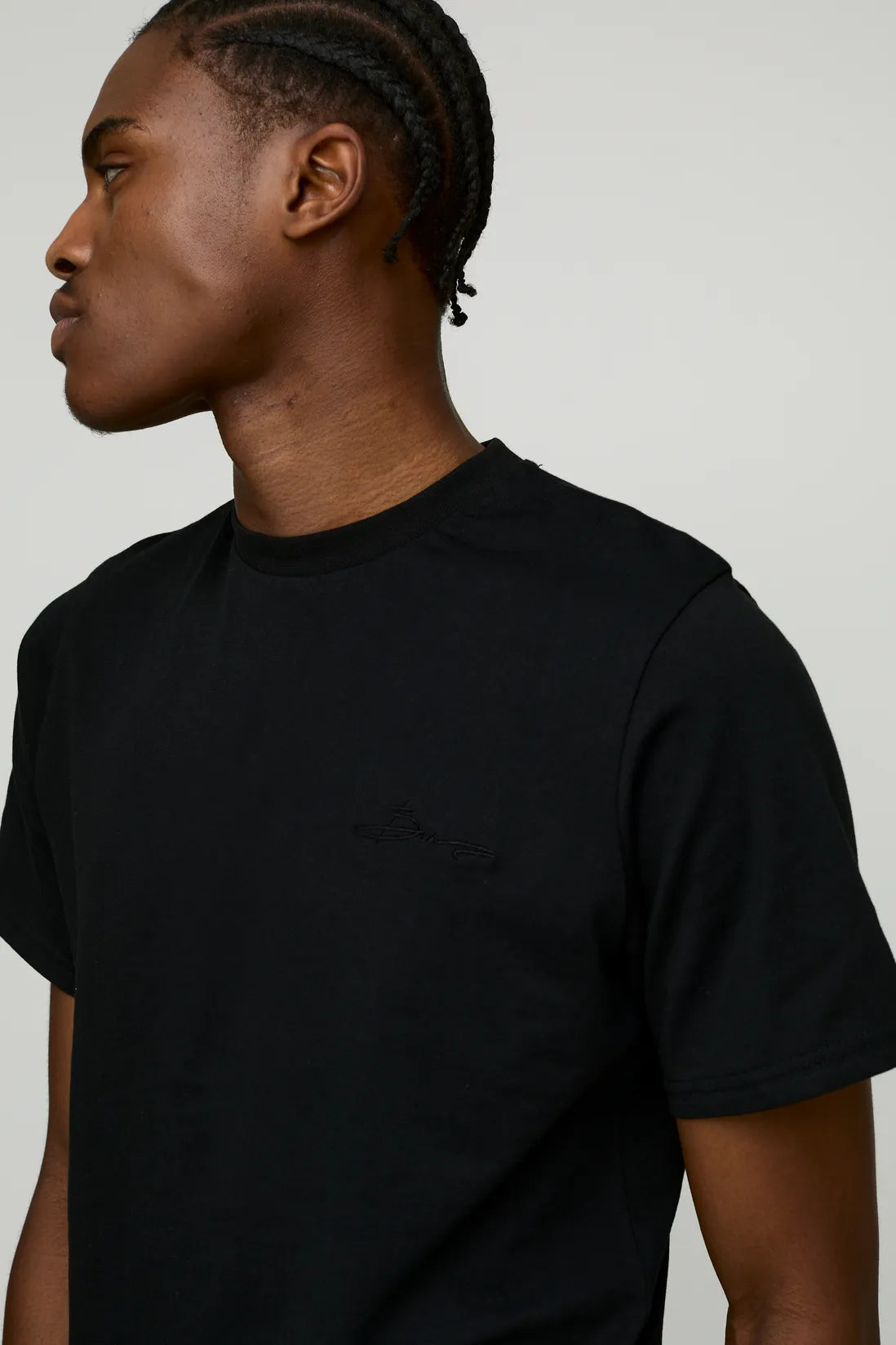 BM Signature Embroidered Crew Neck T-shirt