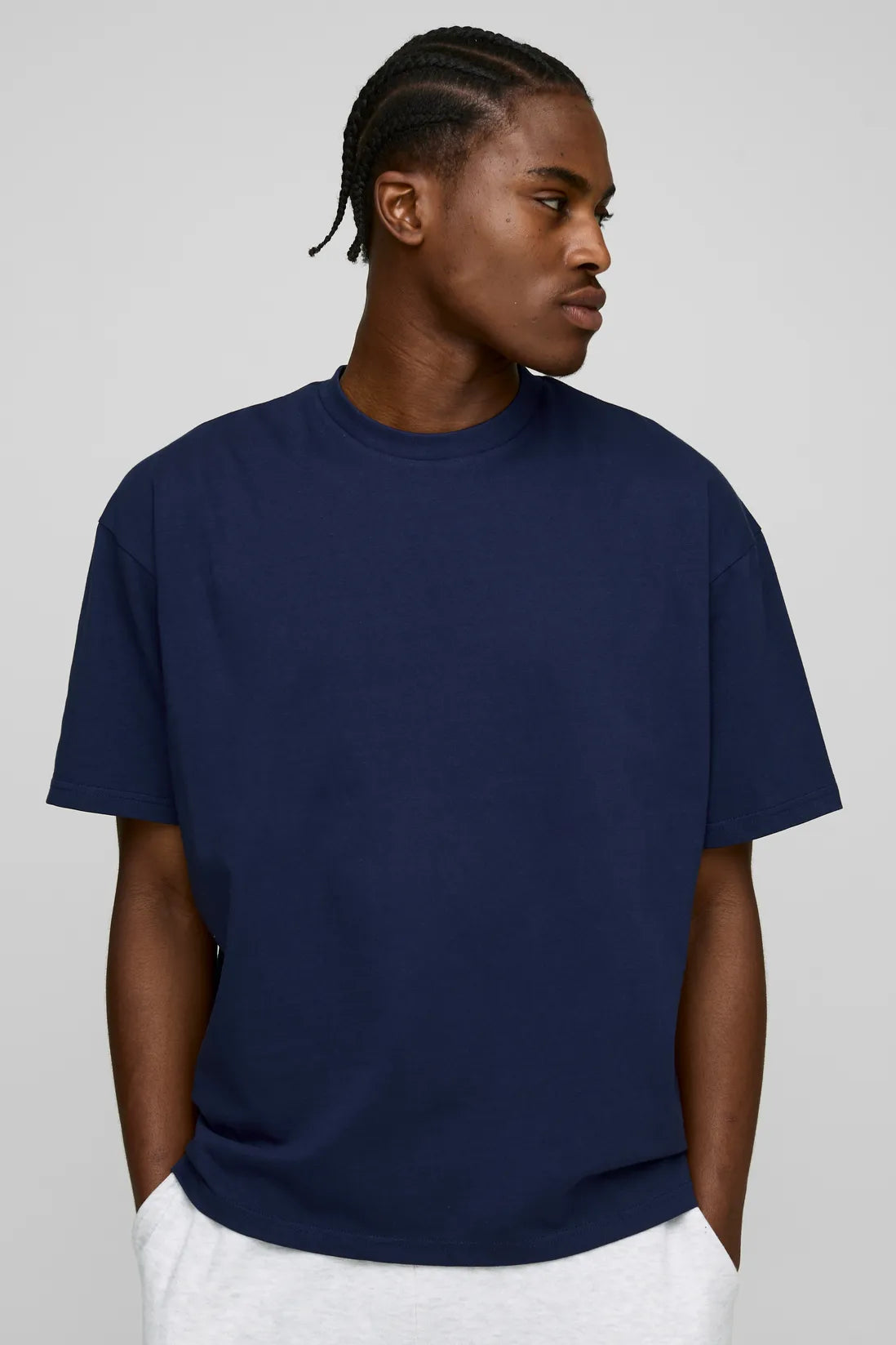 Oversized Basic Crew Neck T-shirt