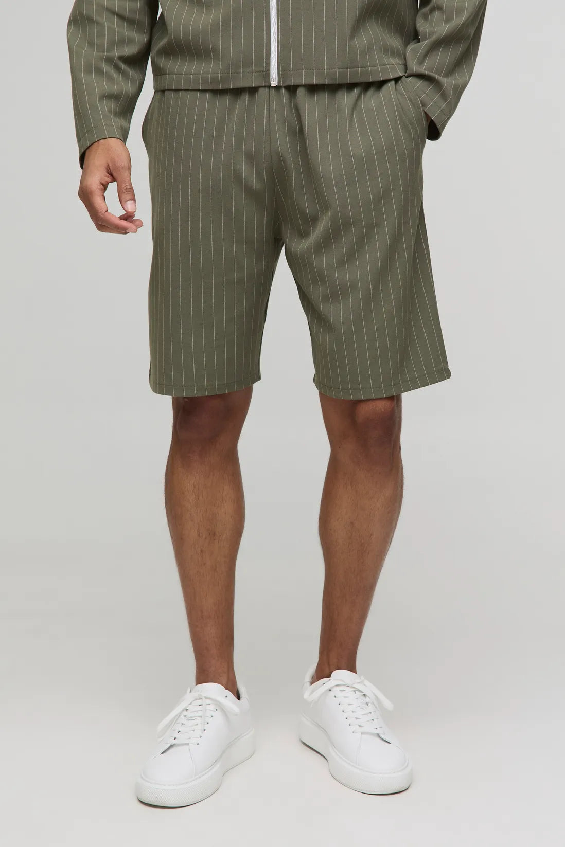 Relaxed Fit Striped Shorts
