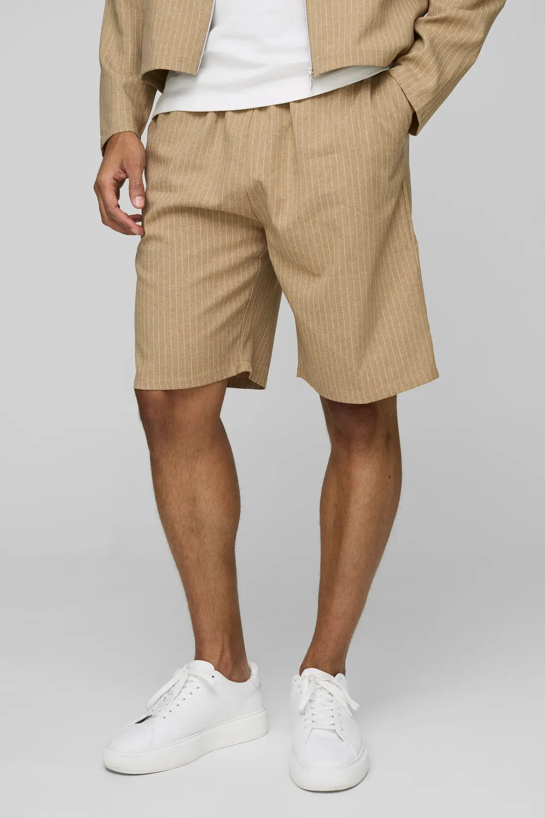 Relaxed Fit Striped Shorts